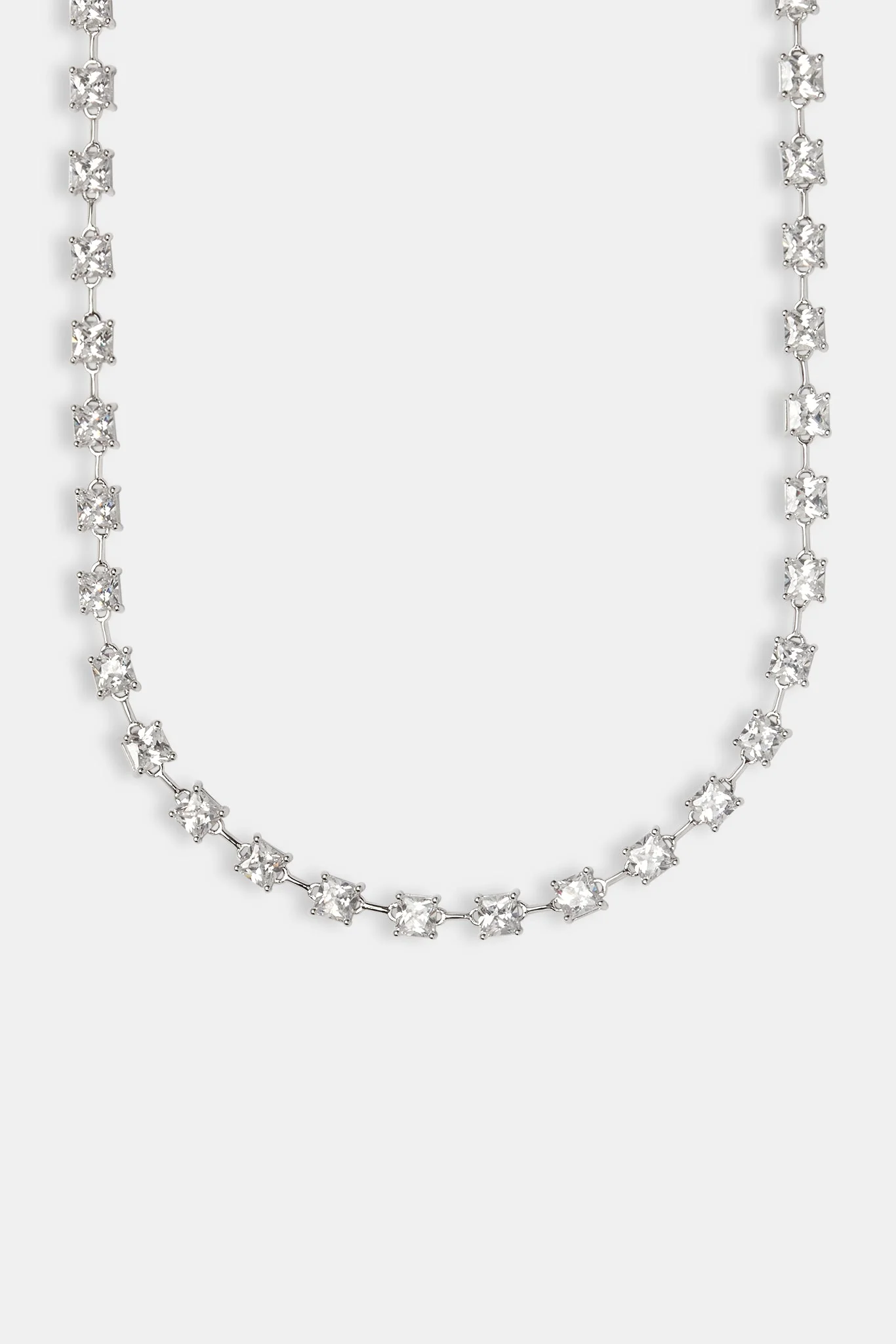 Iced Square Cut Stone Chain - 6mm - Image 2