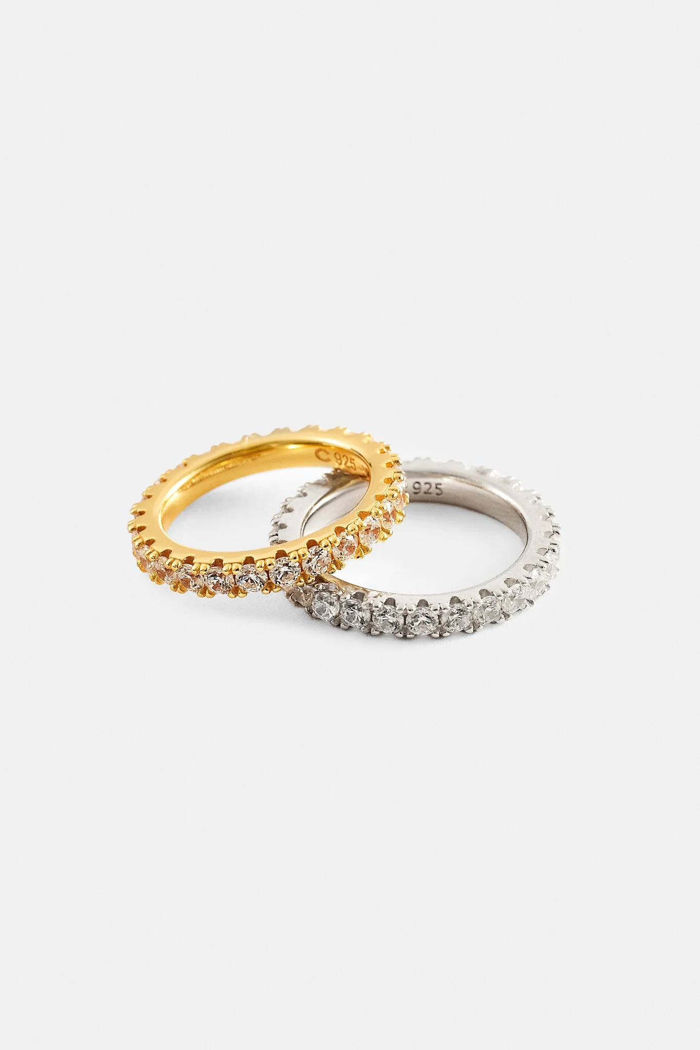 Iced Tennis Ring - 3mm - White - Image 4