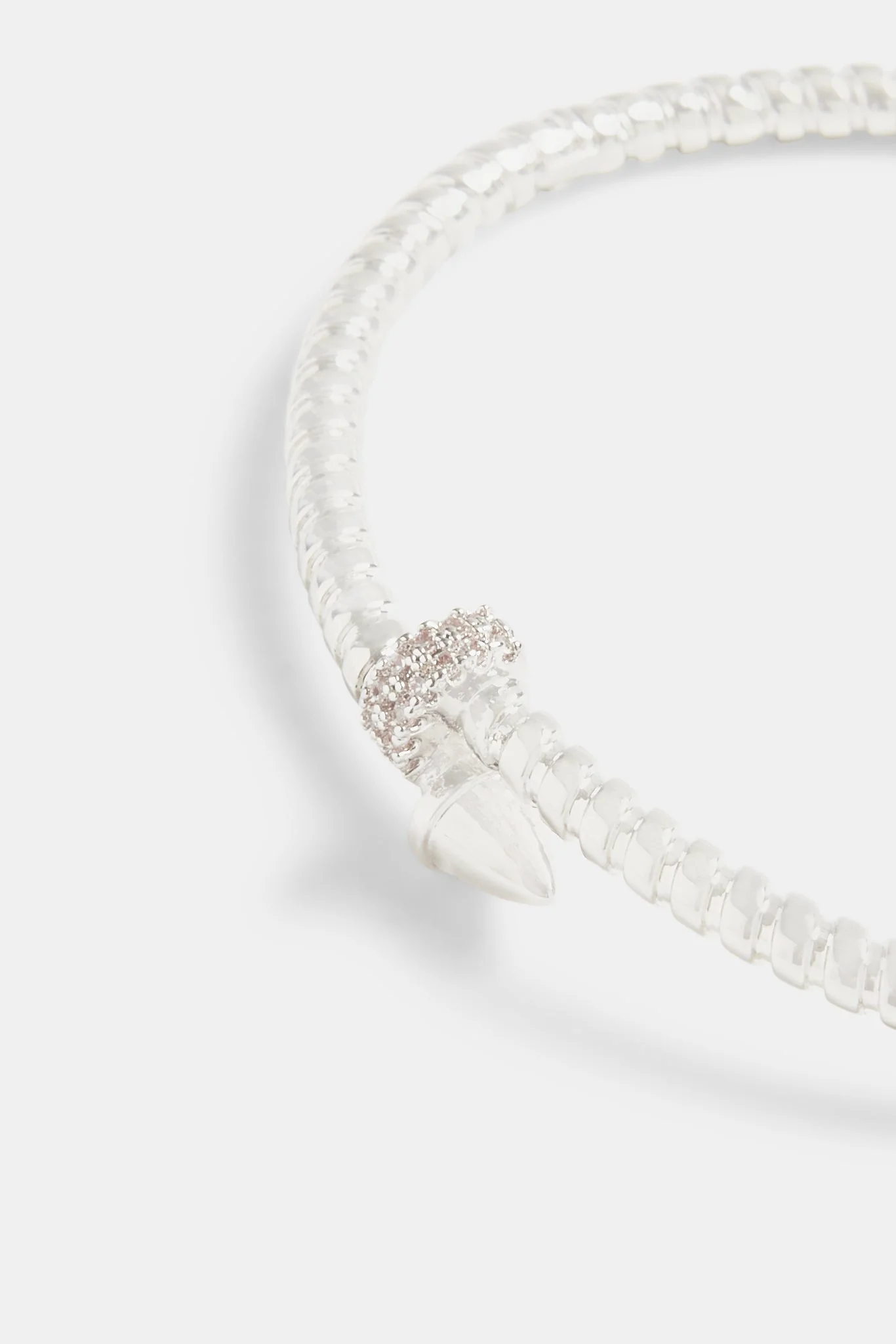 Iced Twisted Micro Pave Bangle - Image 3