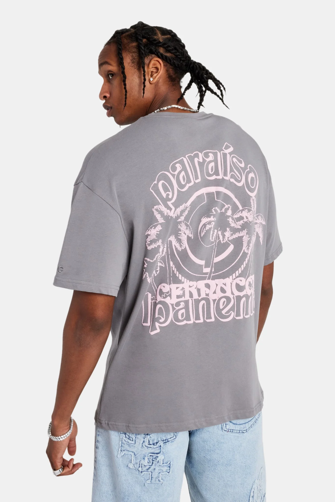 Ipanema Oversized T-Shirt - Charcoal - Image 3