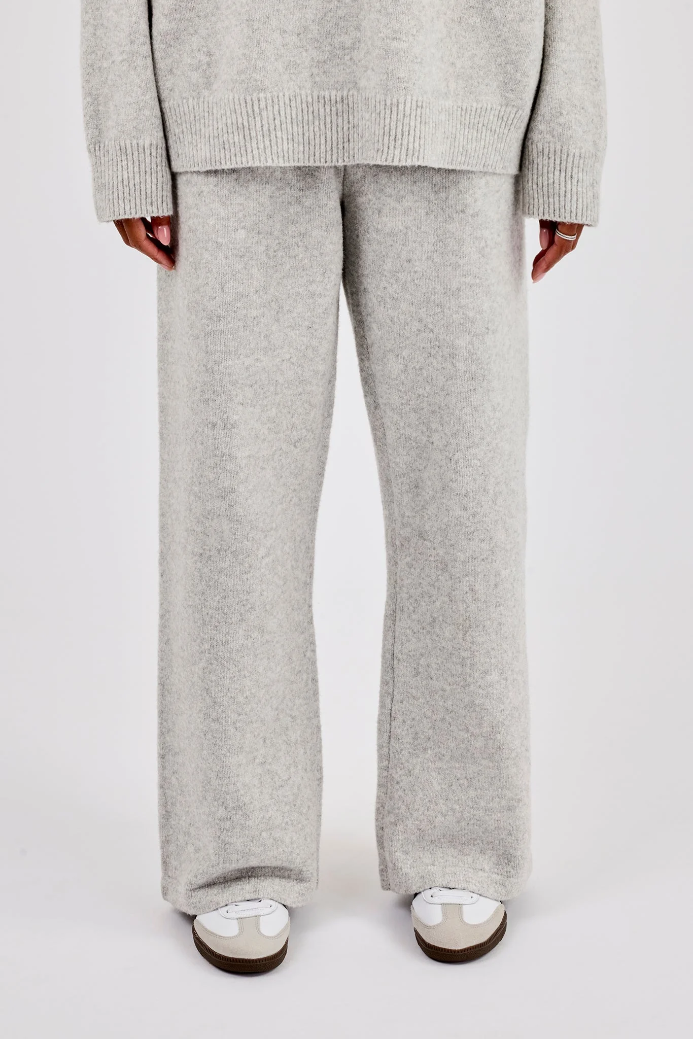 Knit Logo Jogger - Grey - Image 3