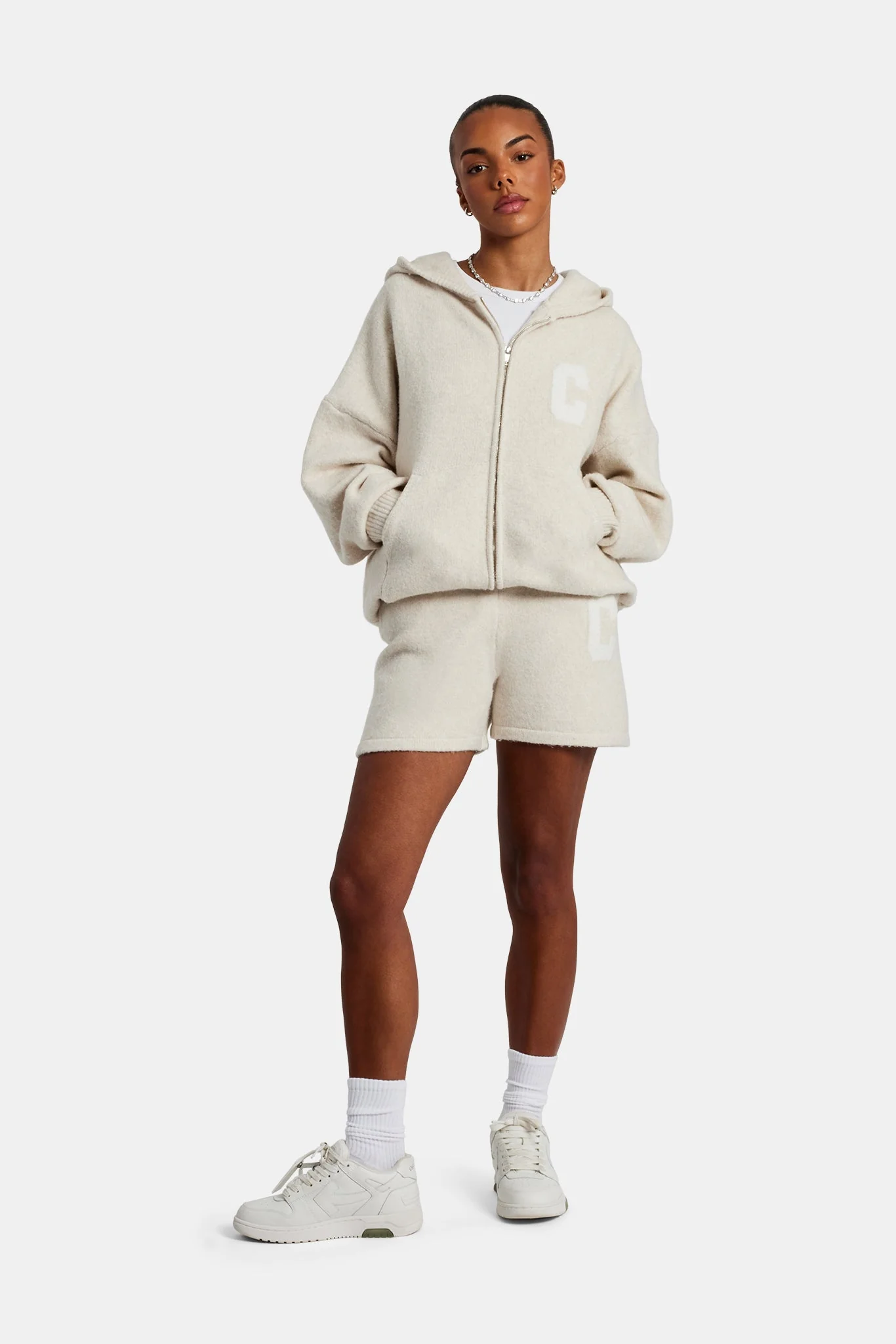 Knitted Short - Oatmeal - Image 2