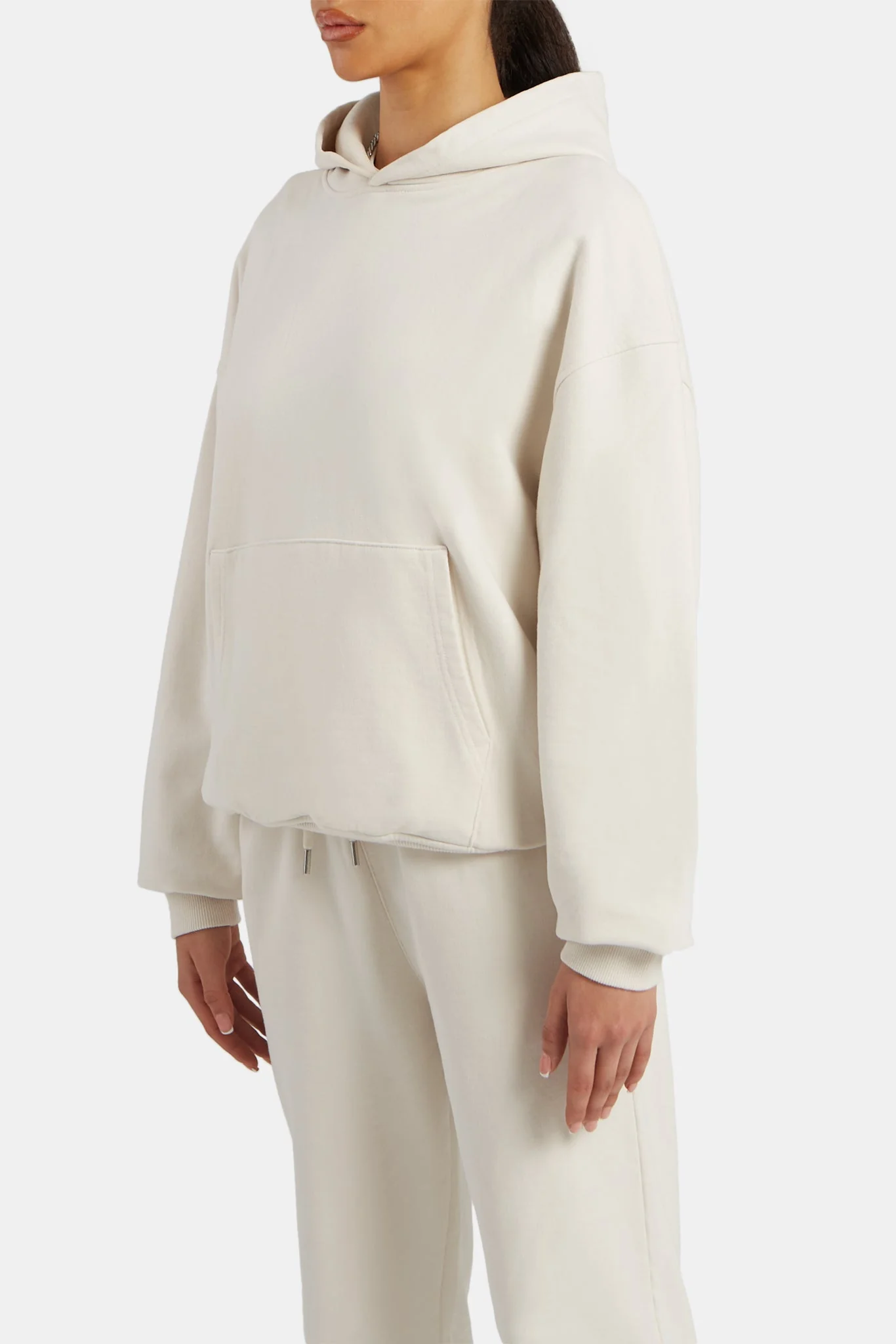 Ladies Oversized Hoodie - Oat - Image 3