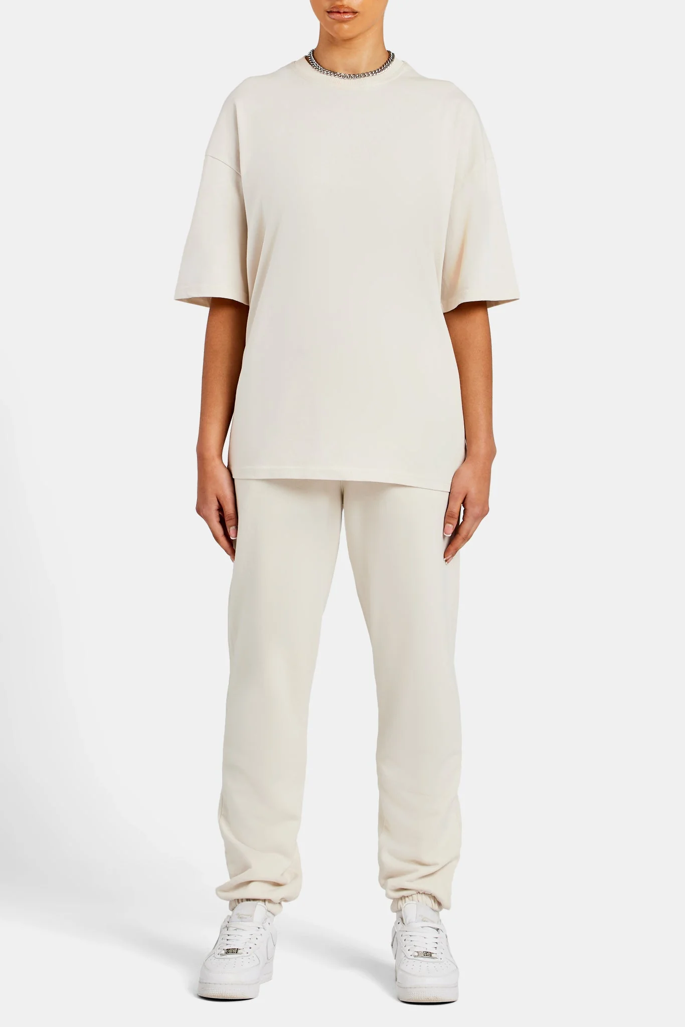 Ladies Oversized T-Shirt - Oat - Image 3