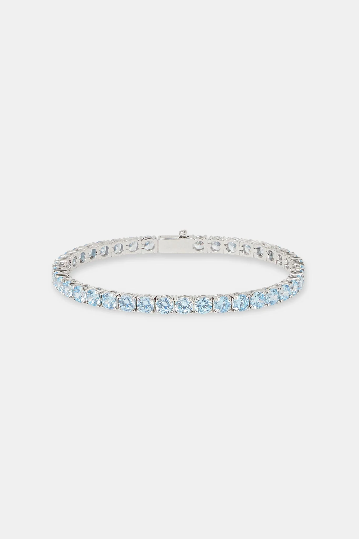 Light Blue Tennis Bracelet - 5mm - Image 2
