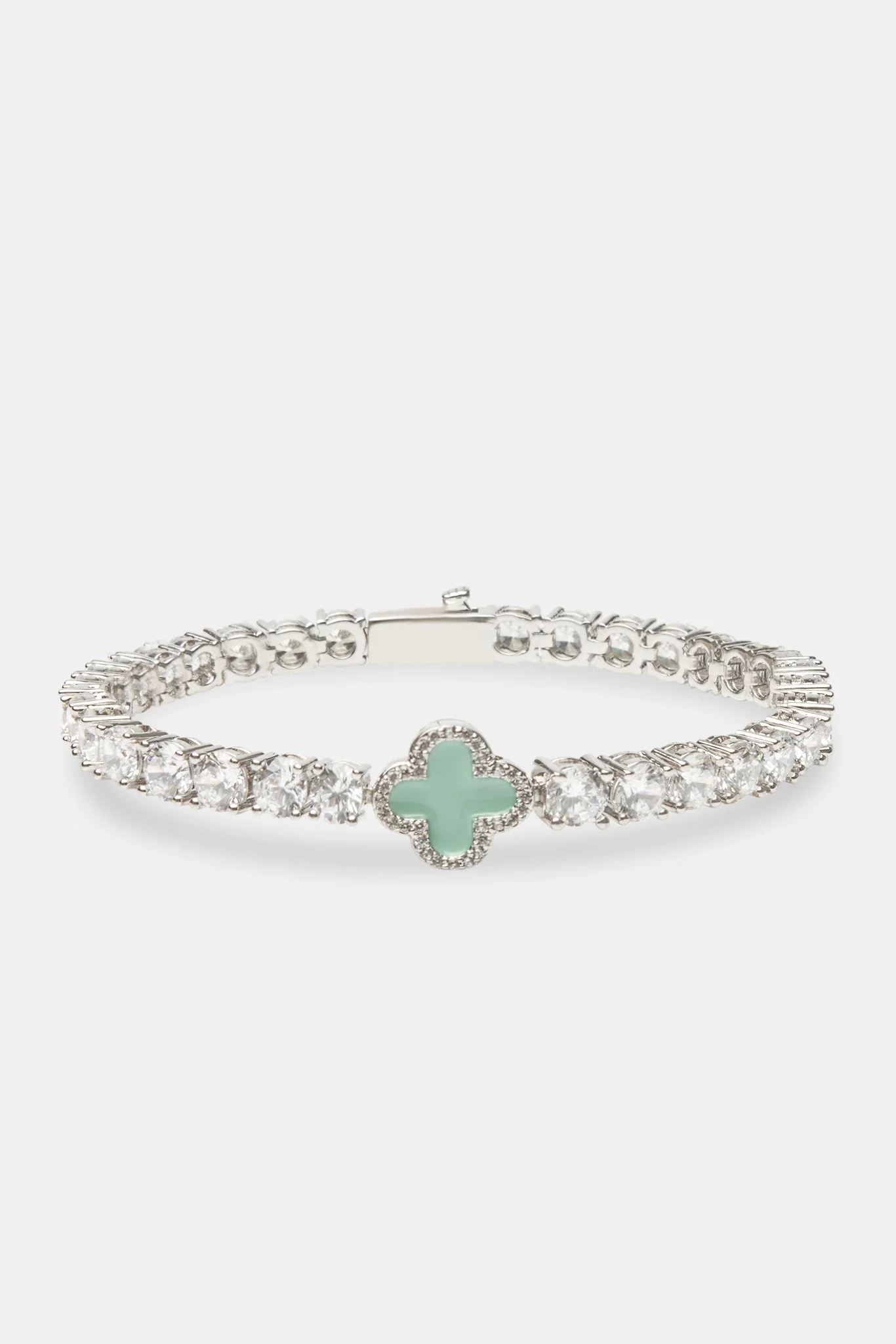 Light Green Motif Tennis Bracelet - Image 2