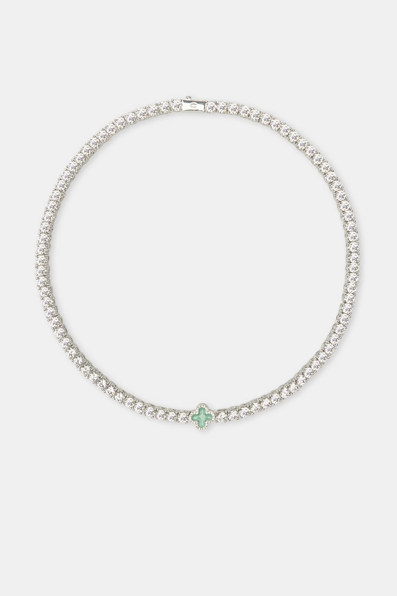 Light Green Motif Tennis Chain - Image 3