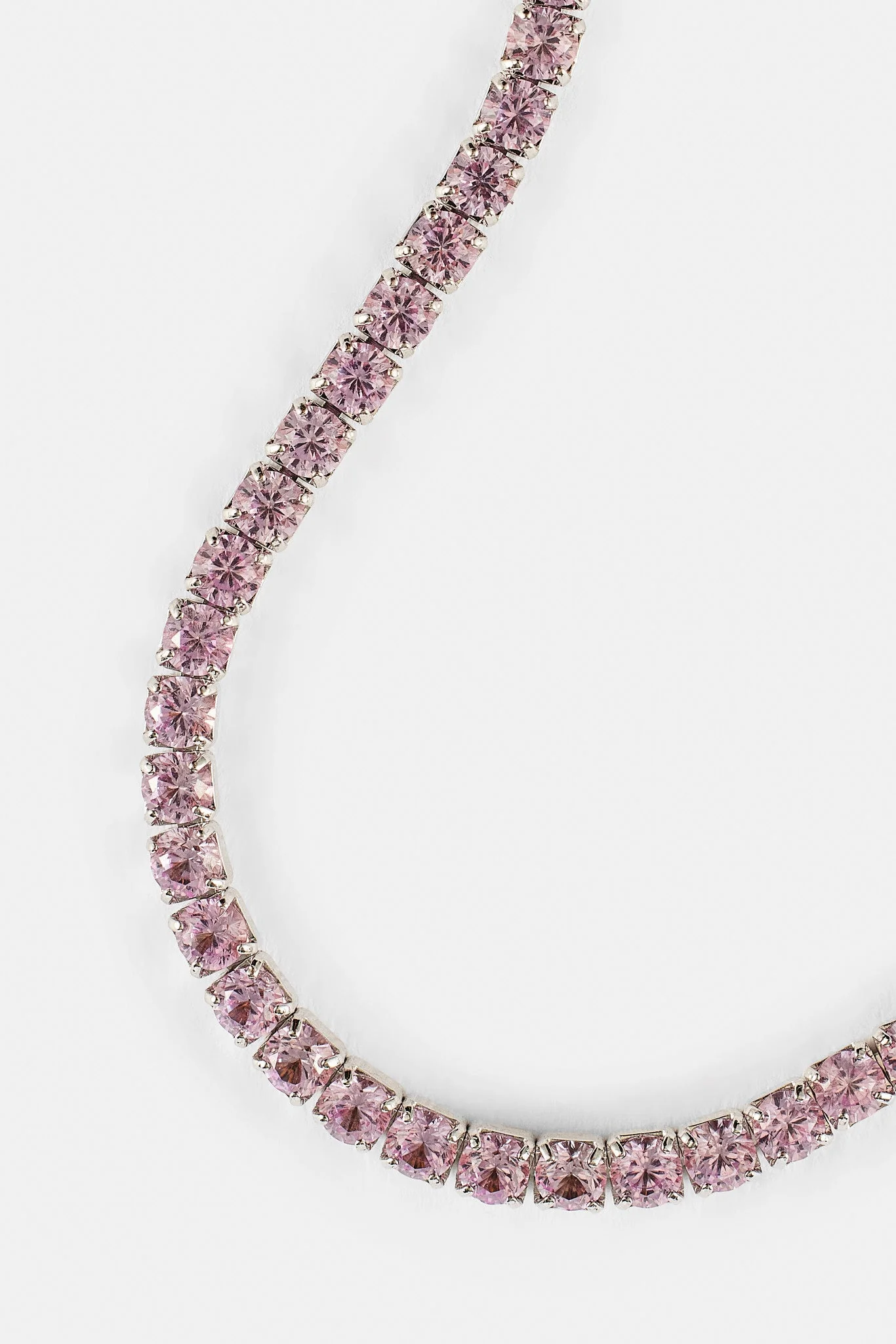 Light Pink Micro Tennis Chain - 2.5mm - Image 2