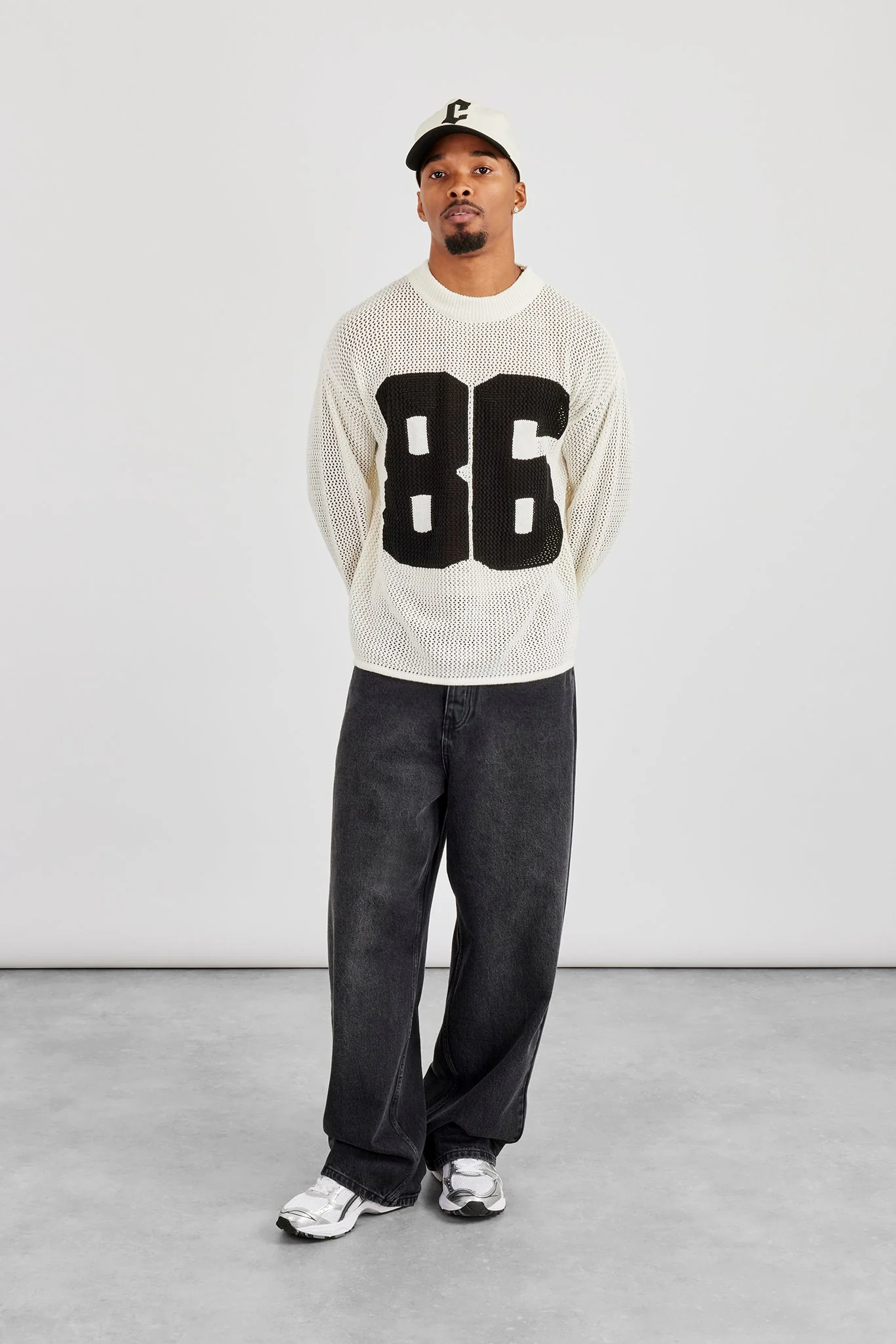 Long Sleeve 86 Knit Top - Off White - Image 2