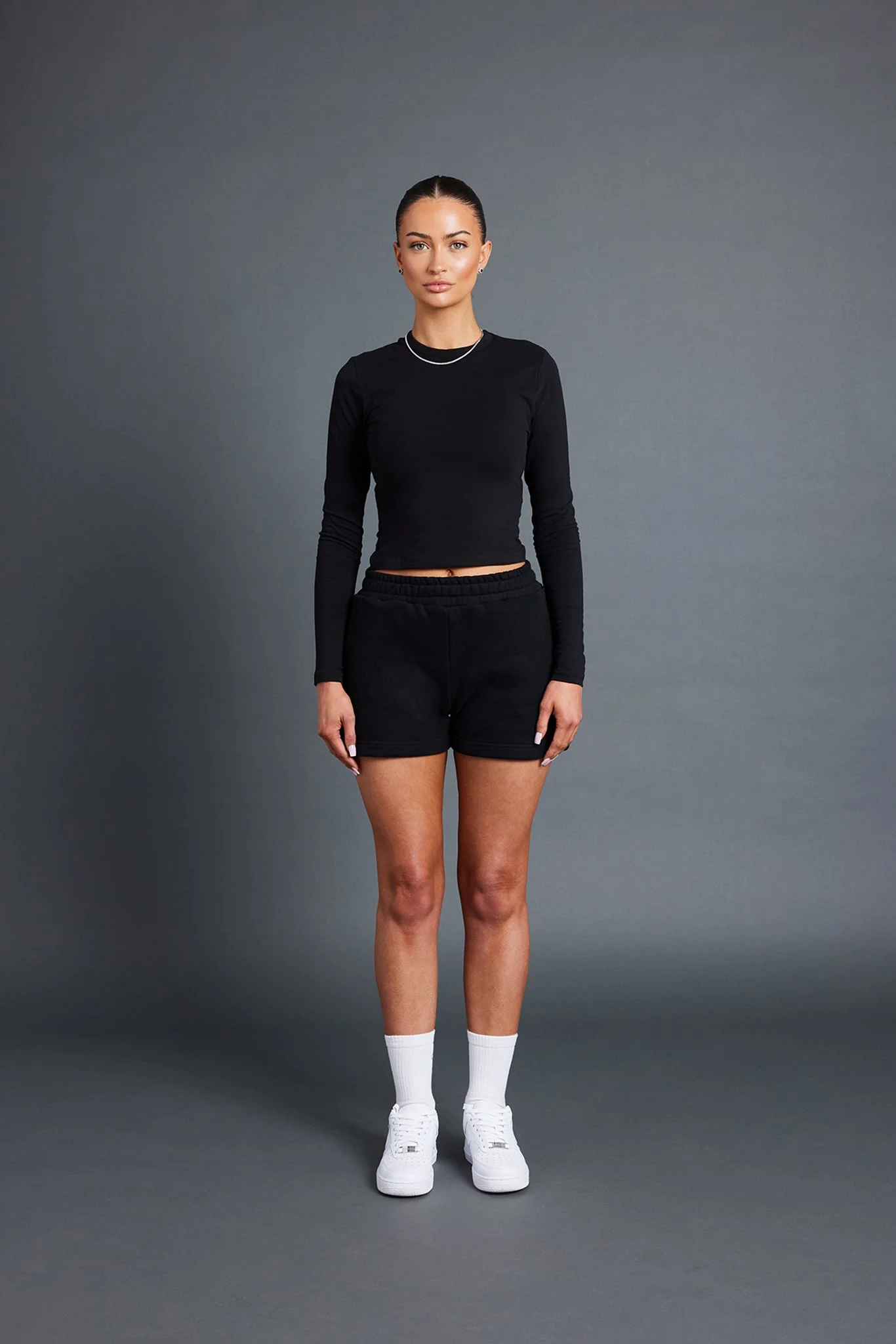 Long Sleeve Top - Black - Image 2