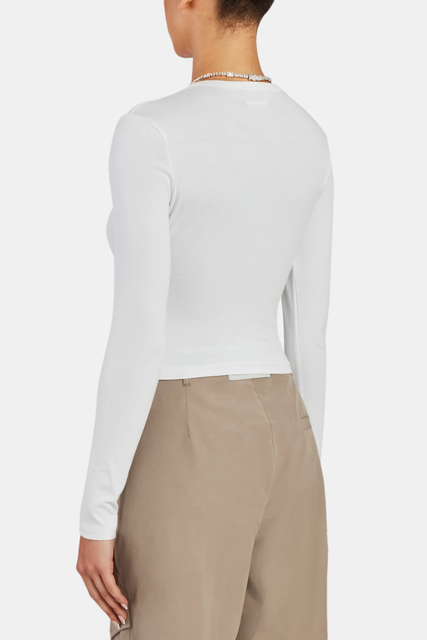 Long Sleeve Top - White - Image 2