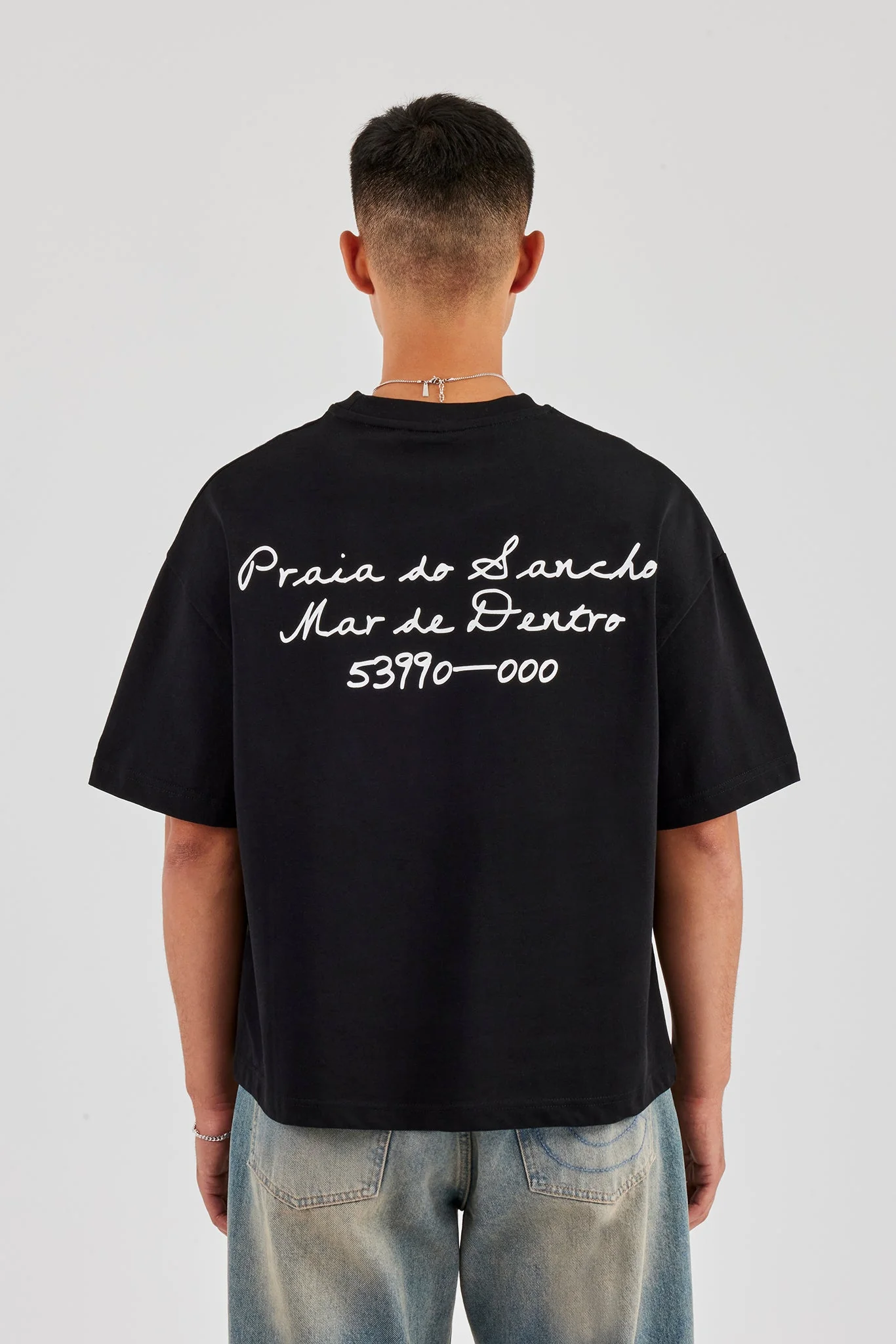 Mar De Dentro Boxy T-Shirt - Black