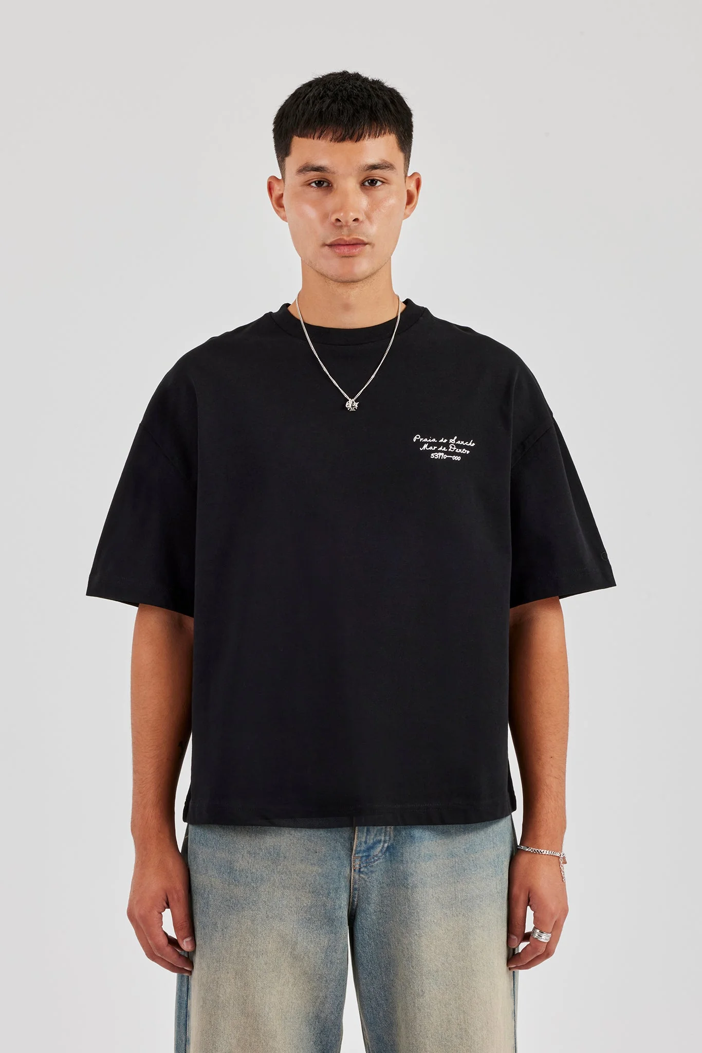 Mar De Dentro Boxy T-Shirt - Black - Image 2