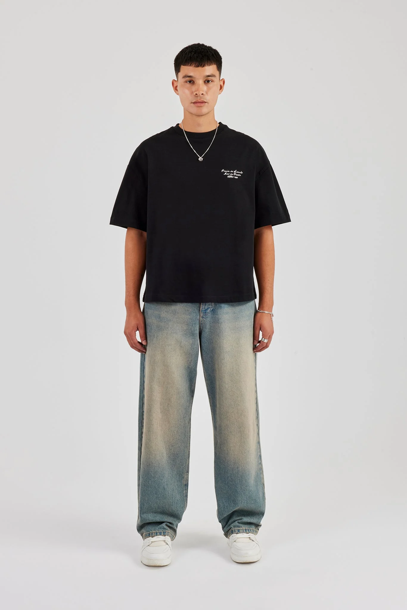 Mar De Dentro Boxy T-Shirt - Black - Image 4