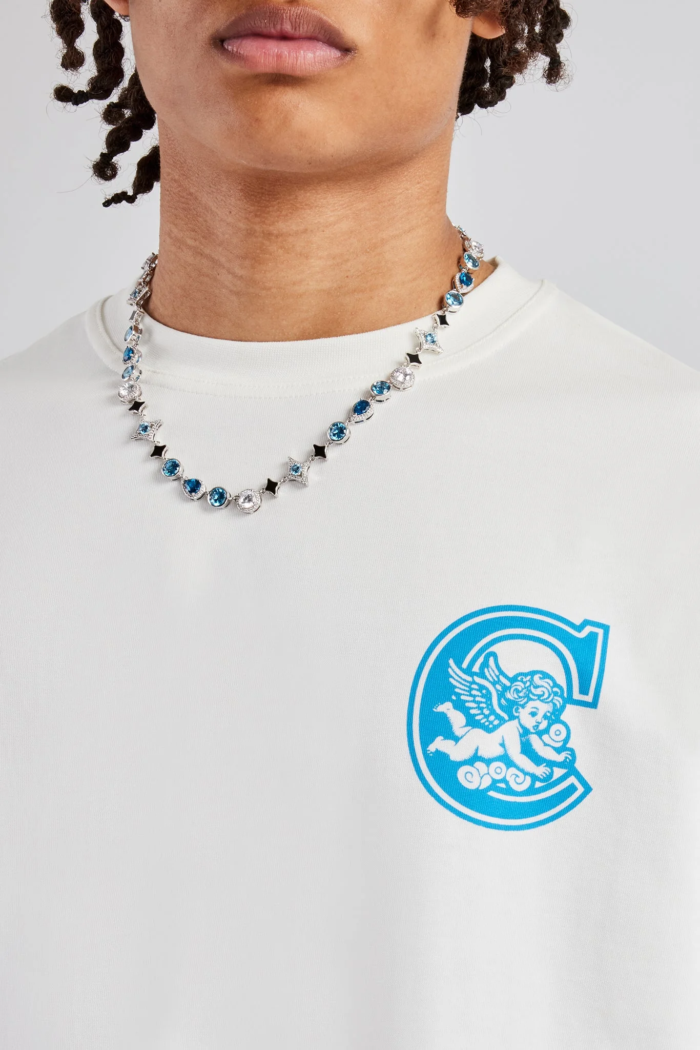 Members Club Back Print Oversized T-Shirt - Off White - Image 3
