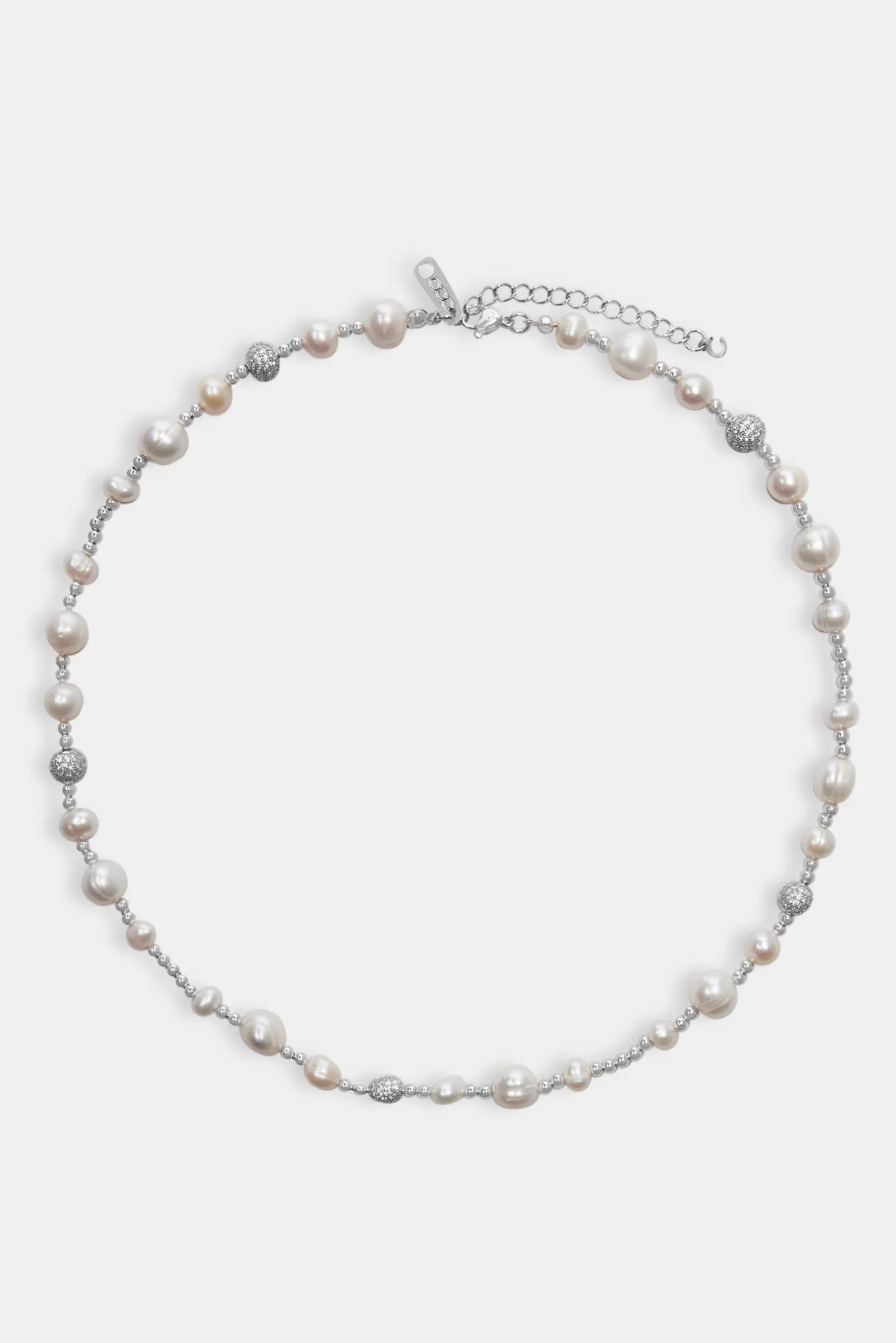 Metallic Freshwater Pearl Bead Necklace - Image 2