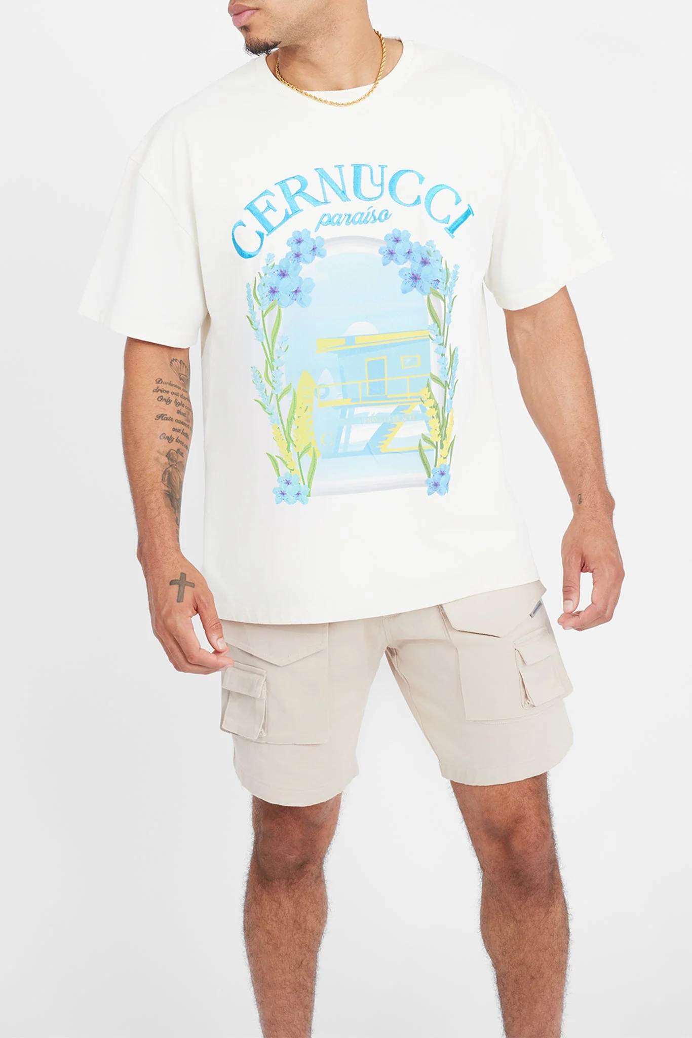 Miami Beach Graphic T-Shirt - Ecru - Image 2