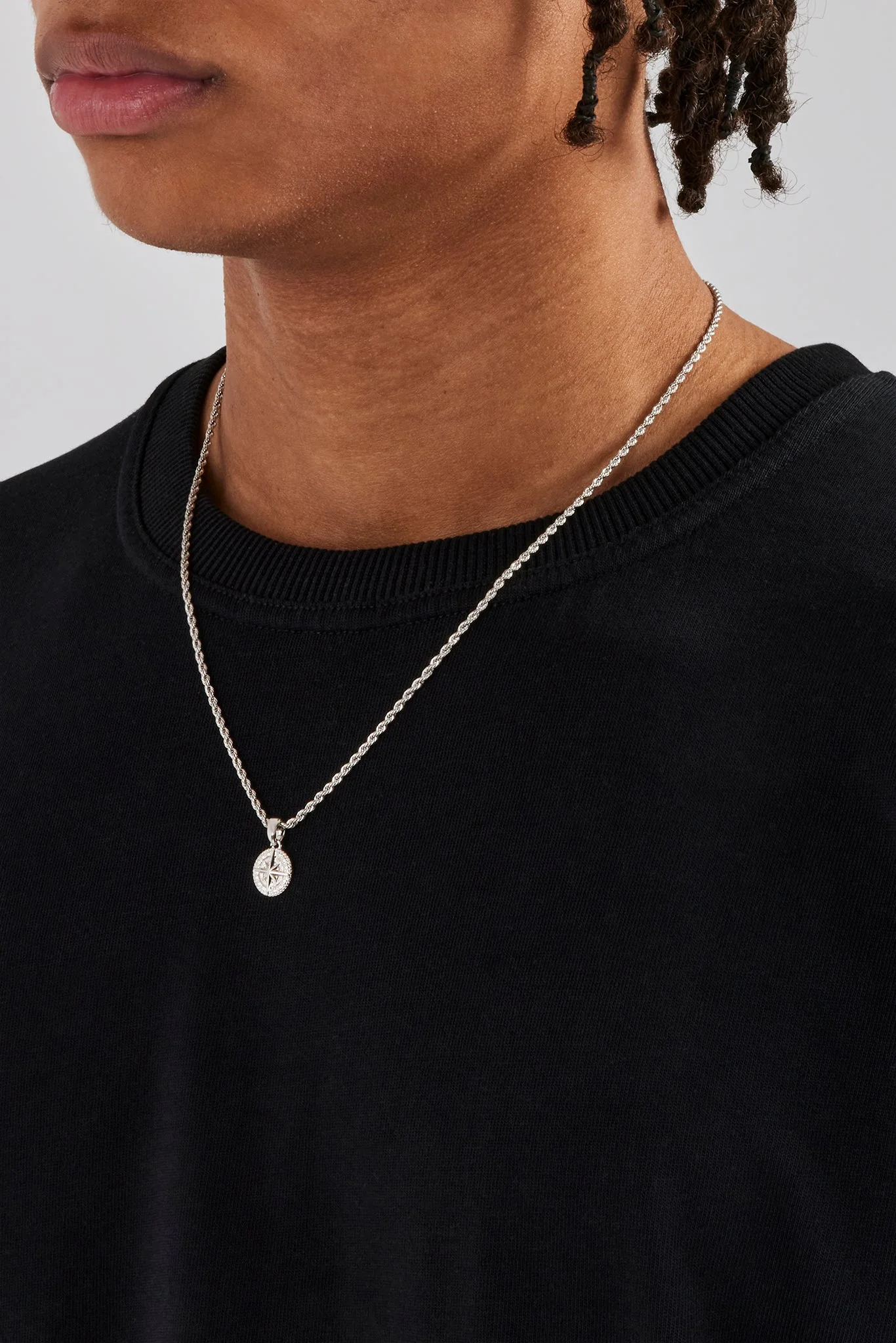 Micro Compass Rope Necklace - 12mm - Image 3