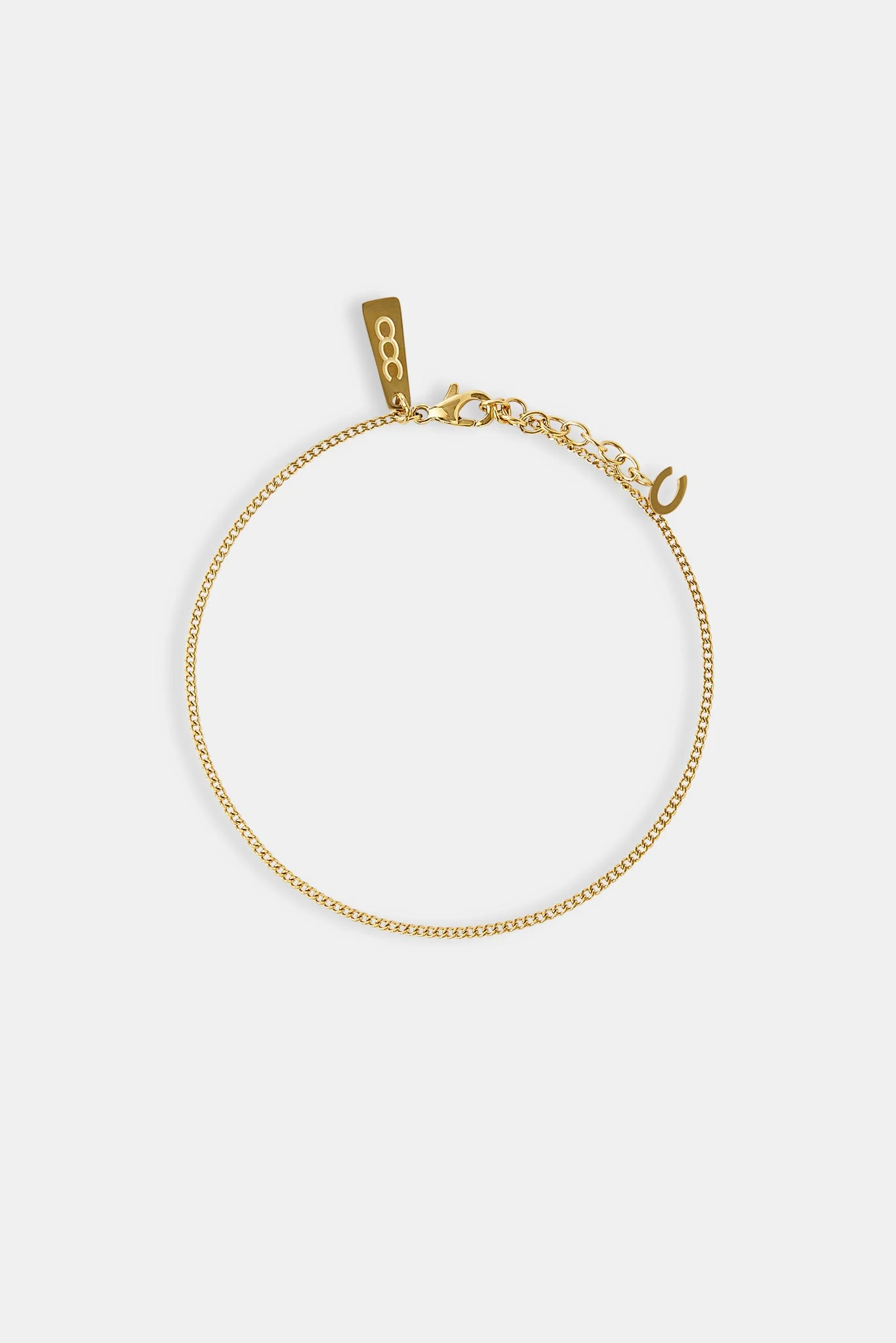 Micro Cuban Bracelet - 1.5mm - Gold - Image 2