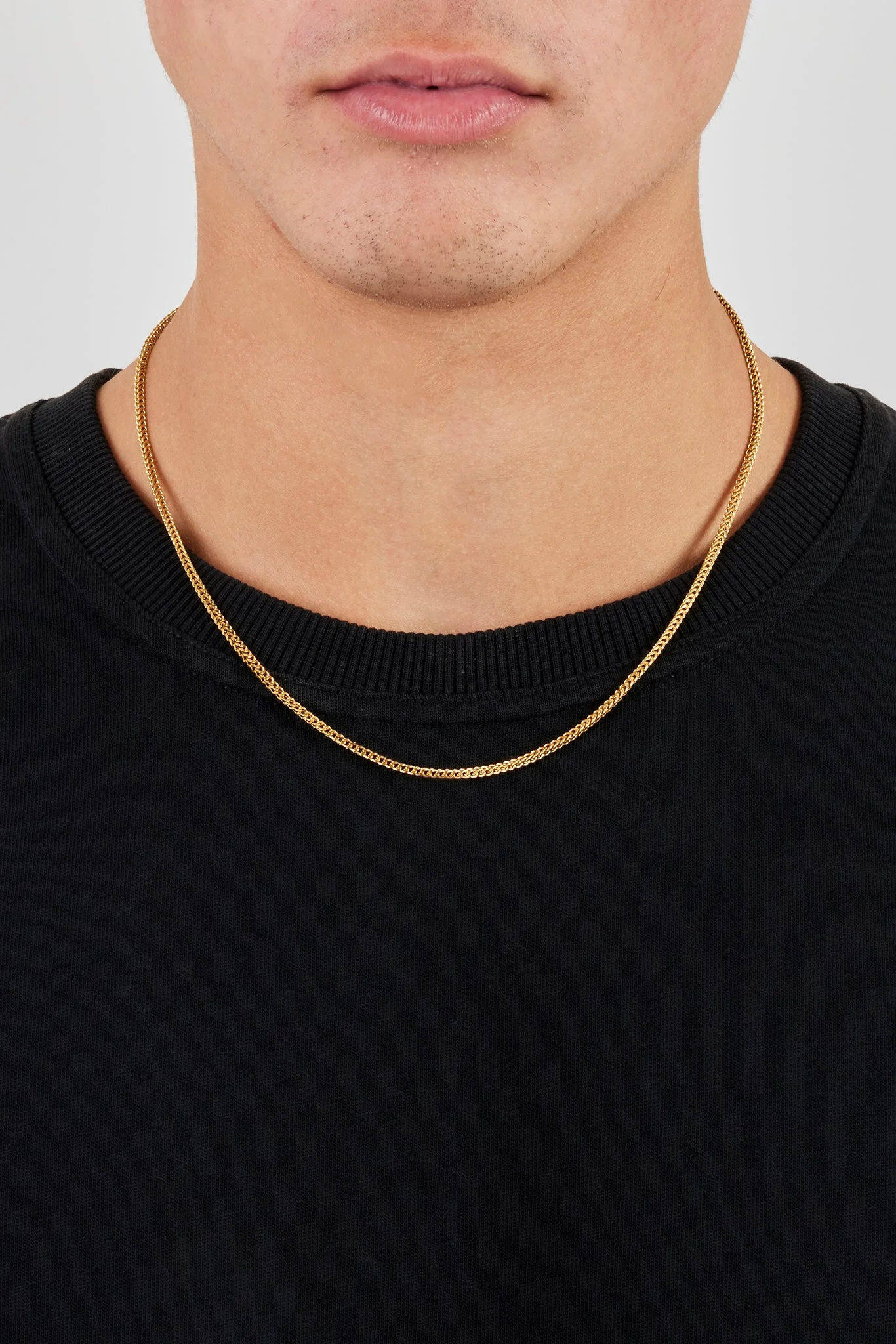 Micro Franco Chain - 1.5mm - Gold