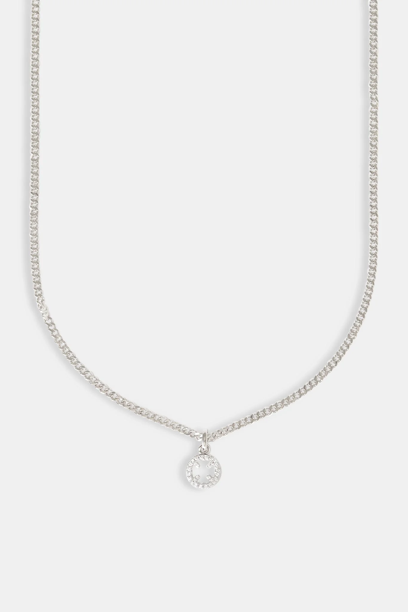 Micro Iced Motif Cut Out Necklace - 10mm - Image 4