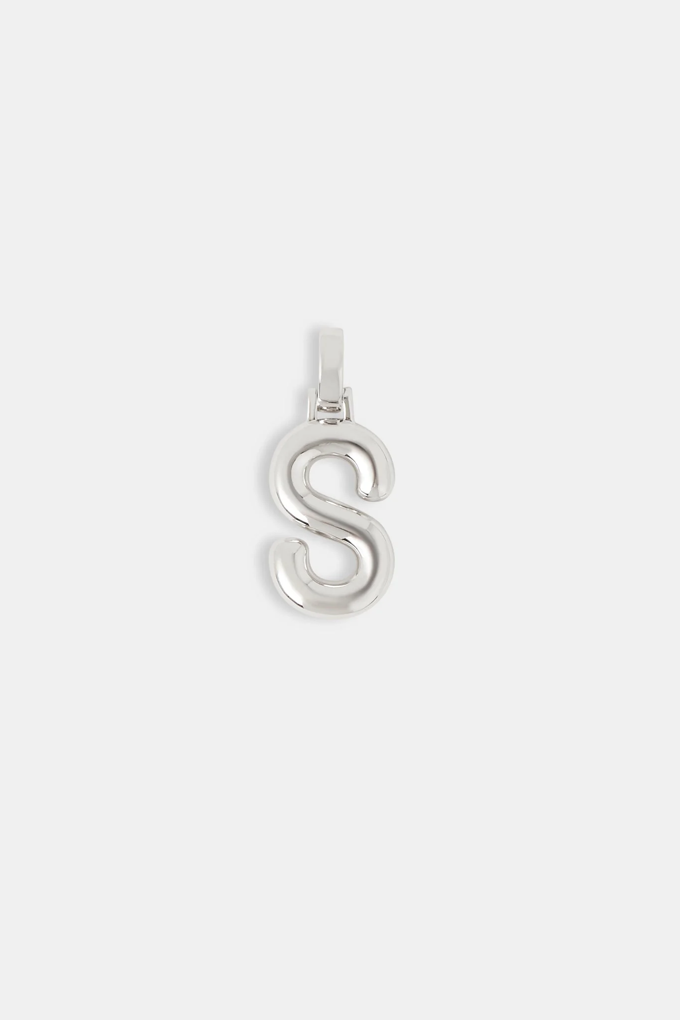 Mini Polished Balloon Letter Pendant - 20mm - Image 12