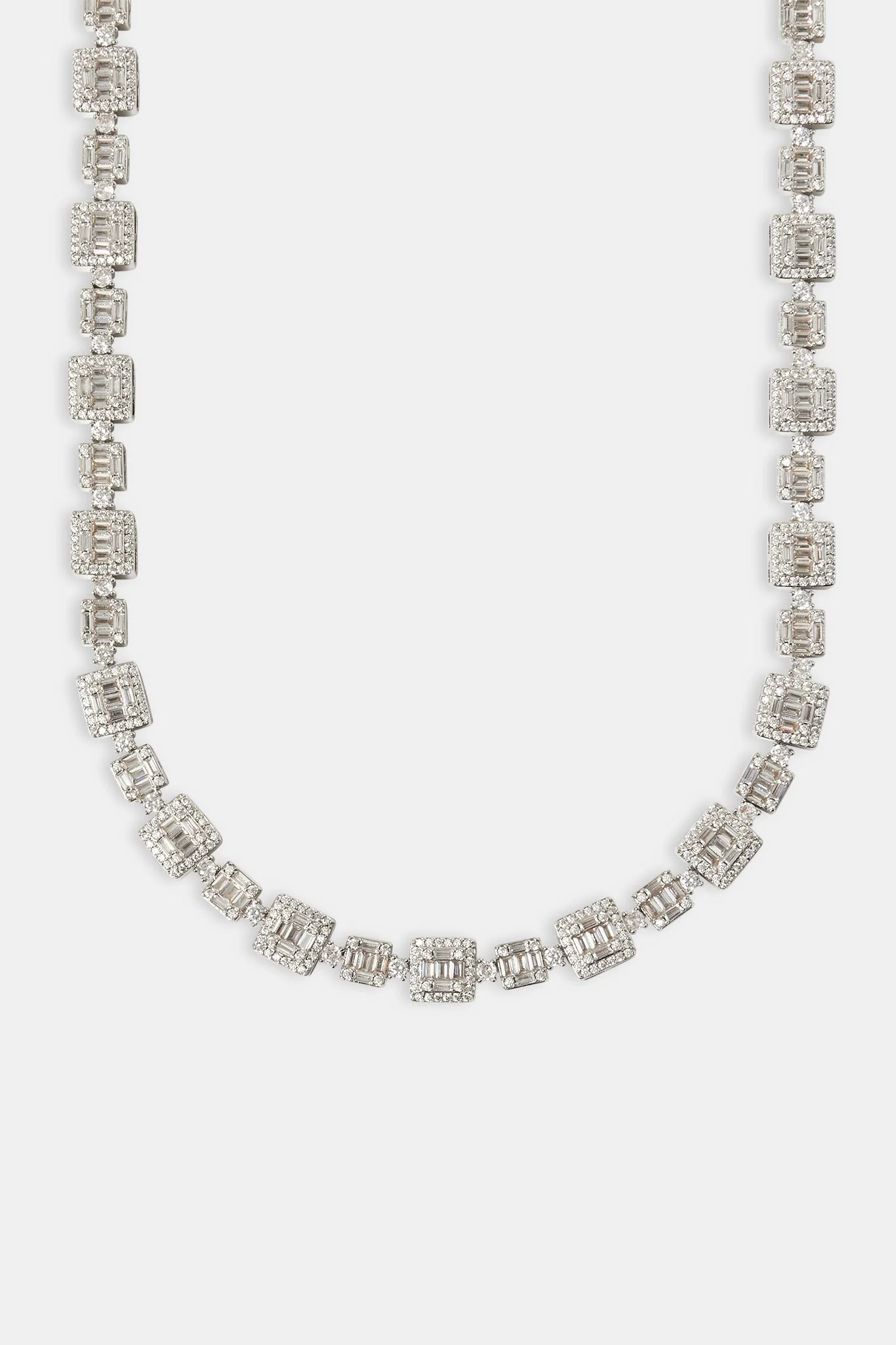 Mixed Baguette Tennis Chain - 10mm - Image 2