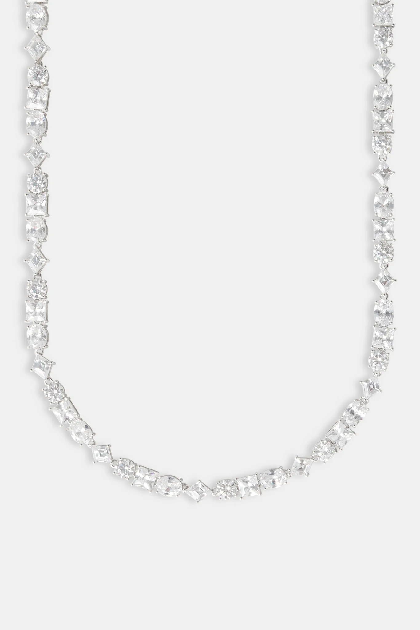 Mixed Shape Clear Stone Tennis Chain - 6mm - Image 2