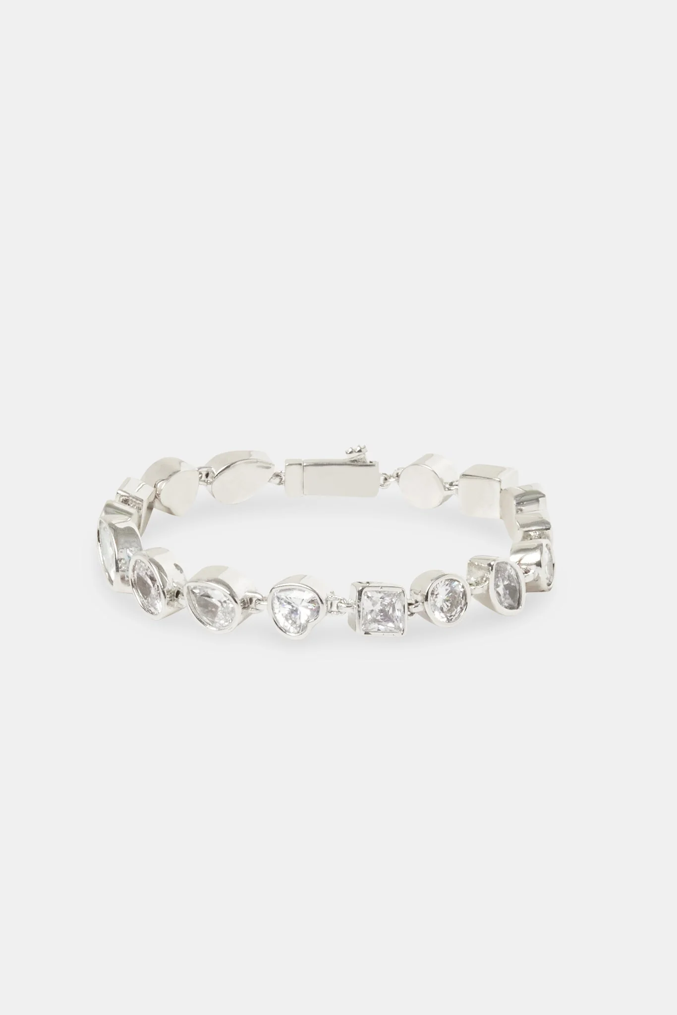 Mixed Shape Gem Bracelet - 8mm - Image 2