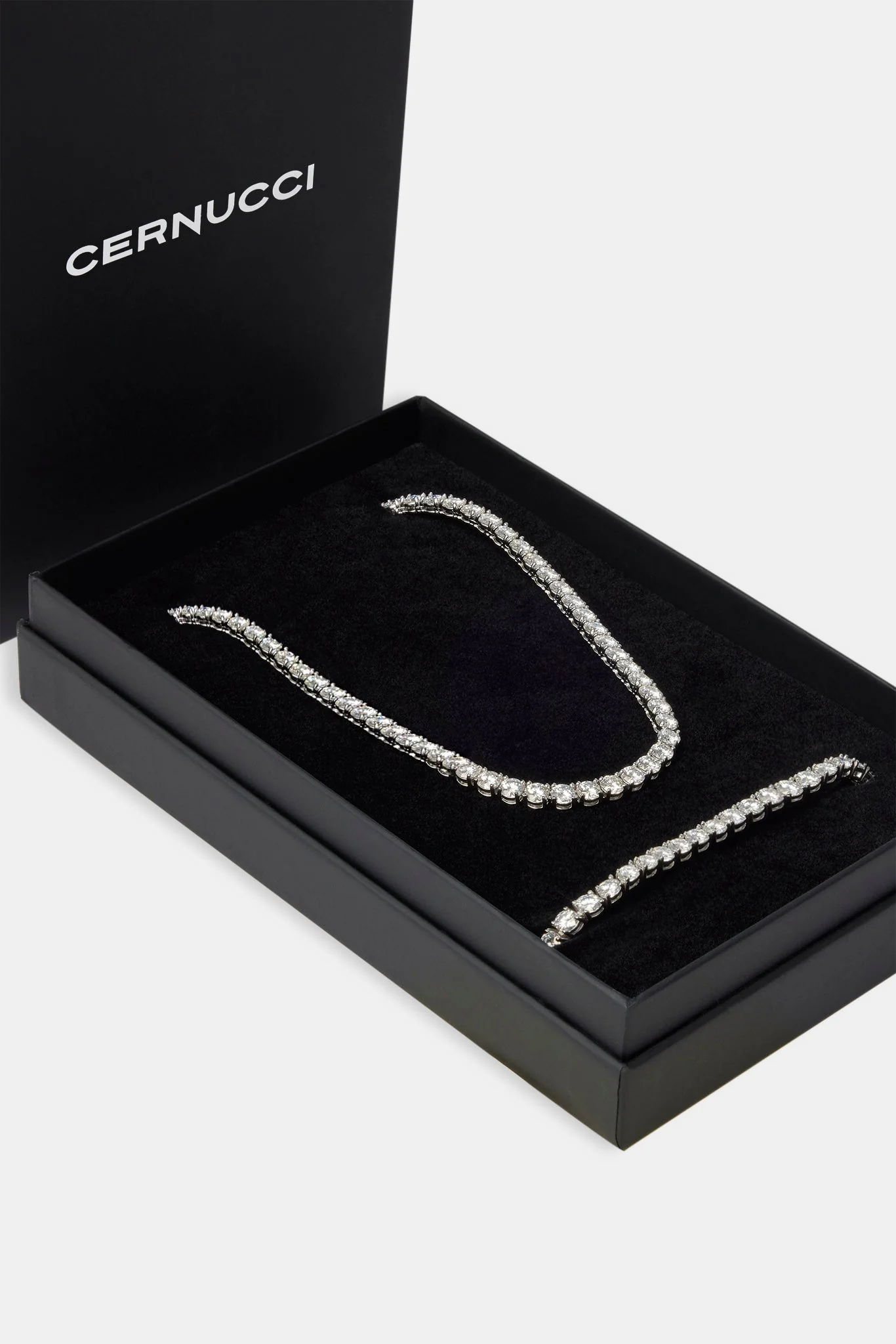 Moissanite 5mm Tennis Chain & Bracelet Set - Image 2