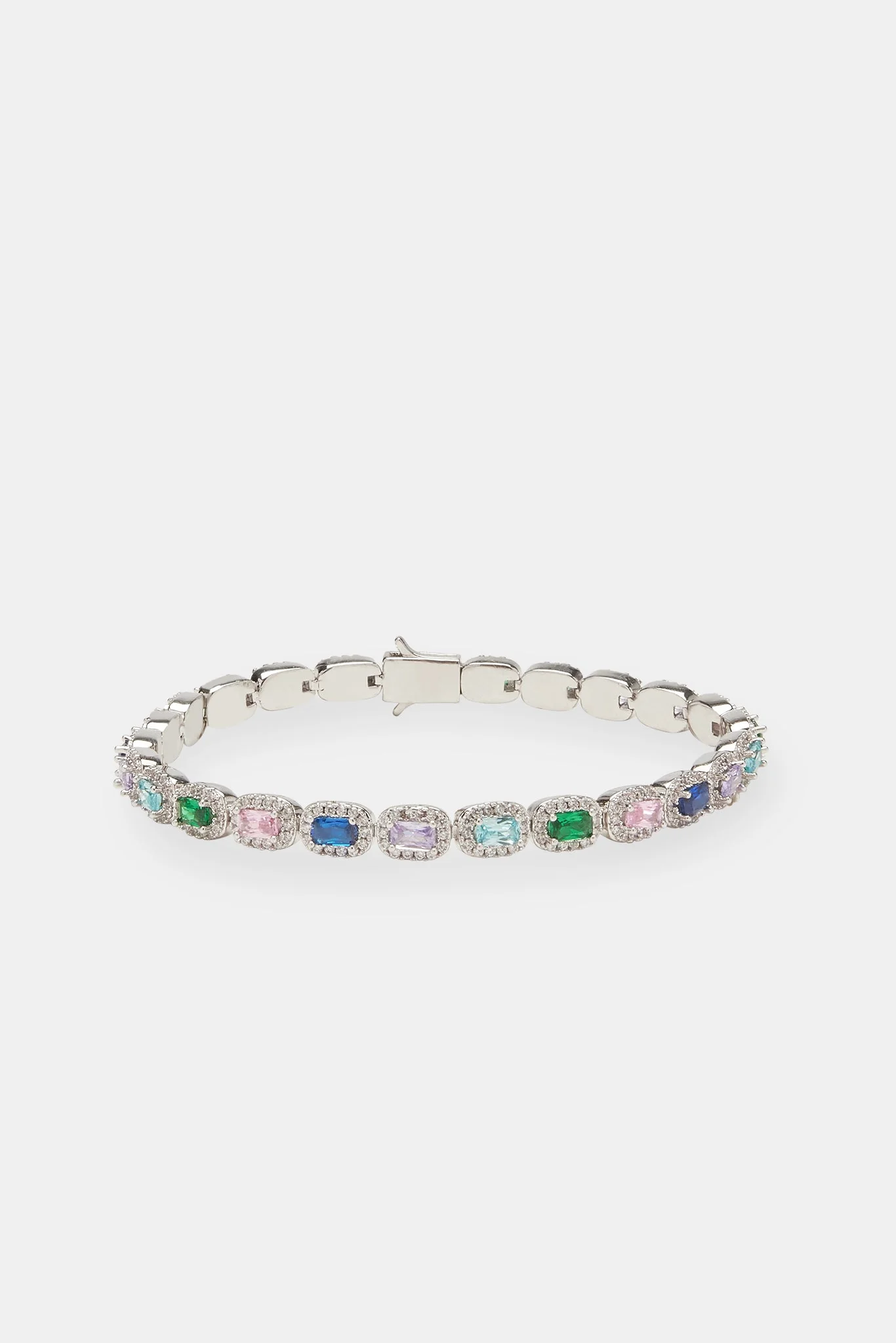 Multi Colour Iced Bezel Bracelet - Image 2