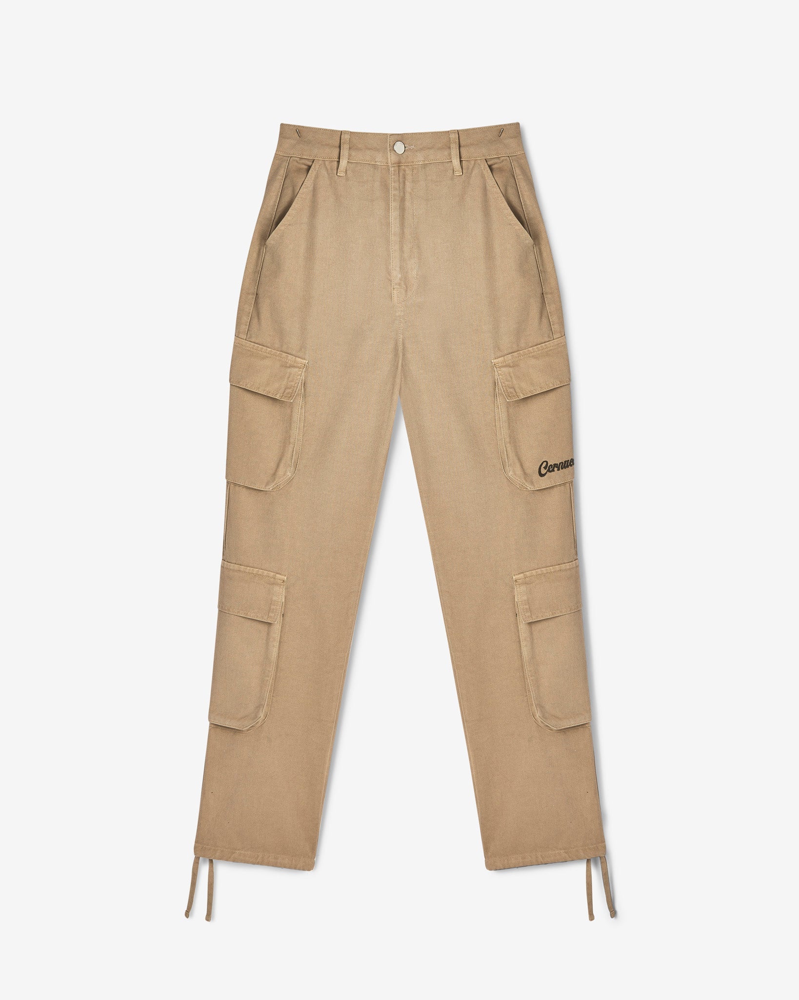 Multi Pocket Cargo Trouser - Beige - Image 2