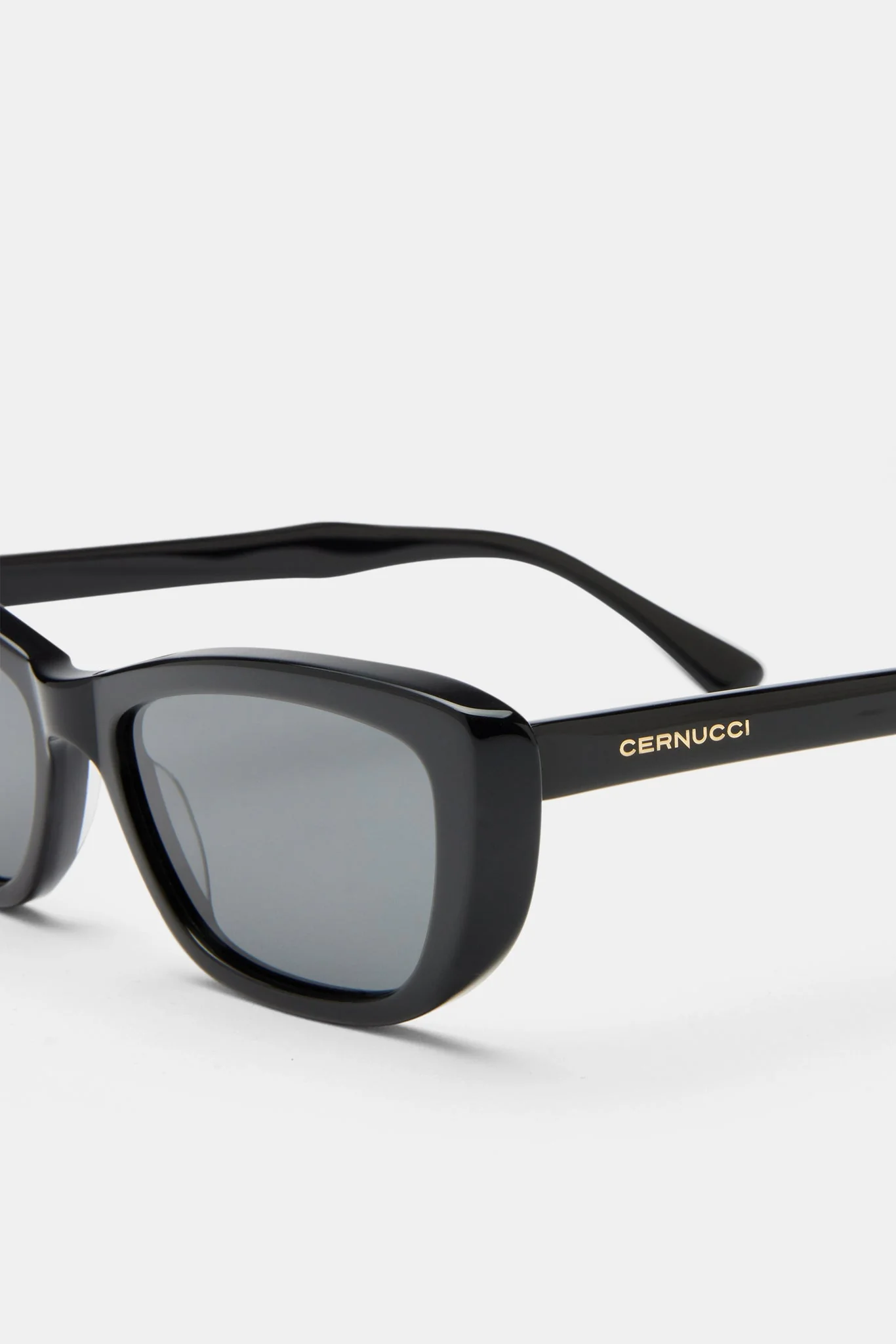 Narrow Aviator Sunglasses - Black - Image 3