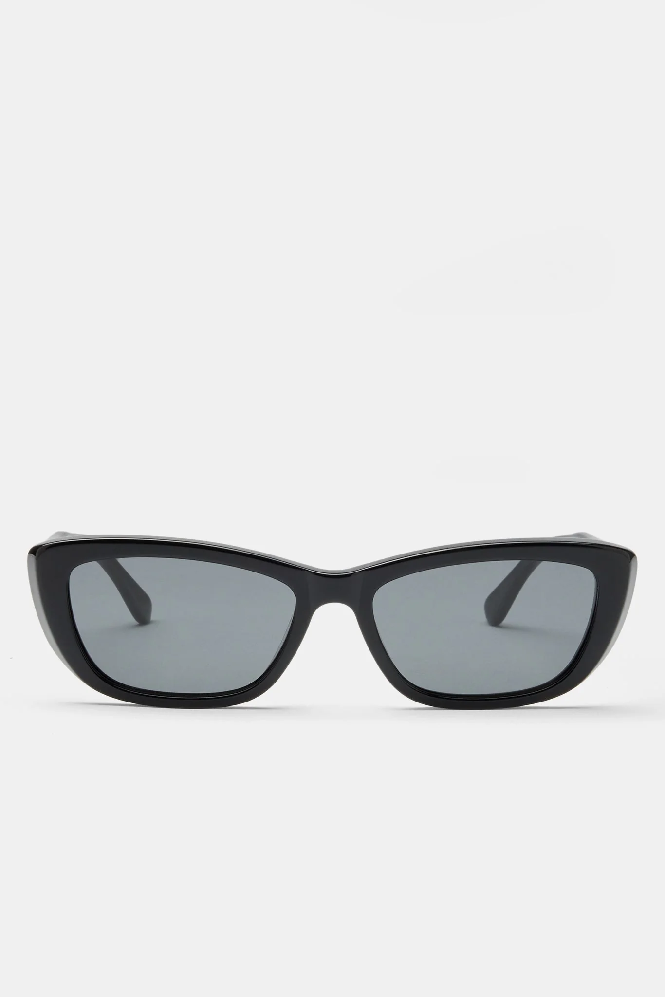 Narrow Aviator Sunglasses - Black - Image 4