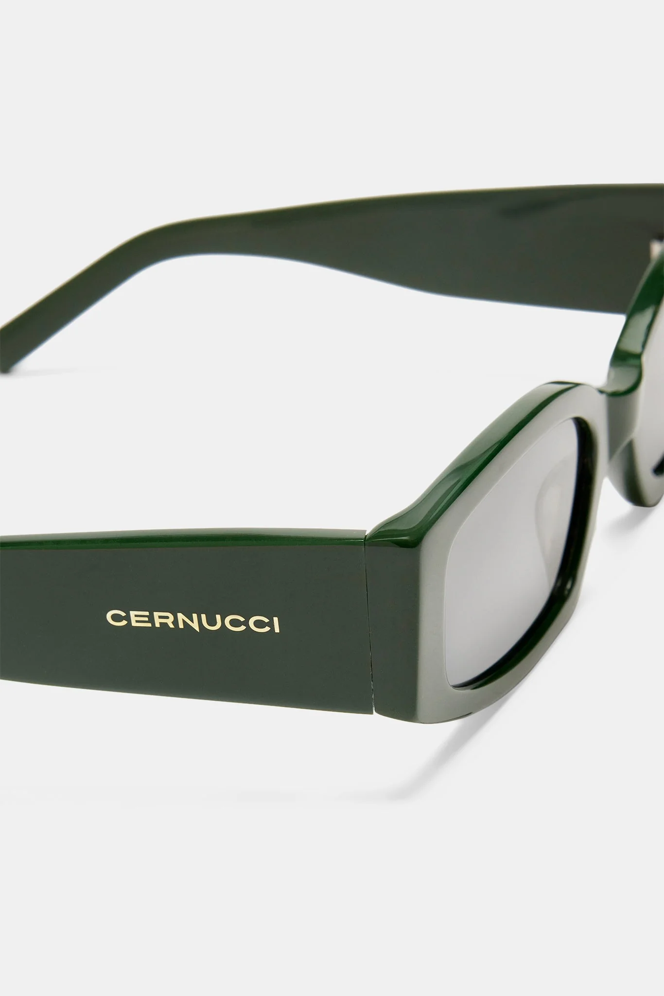 Narrow Lens Sunglasses - Green - Image 3