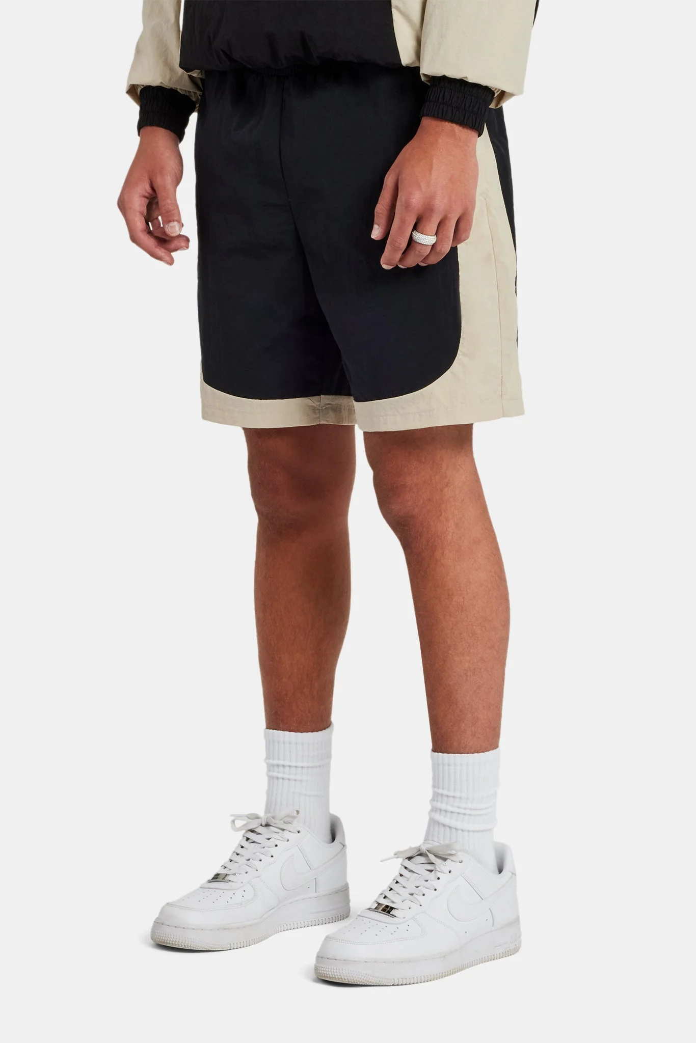 Nylon Side Panel Short - Black - Image 2