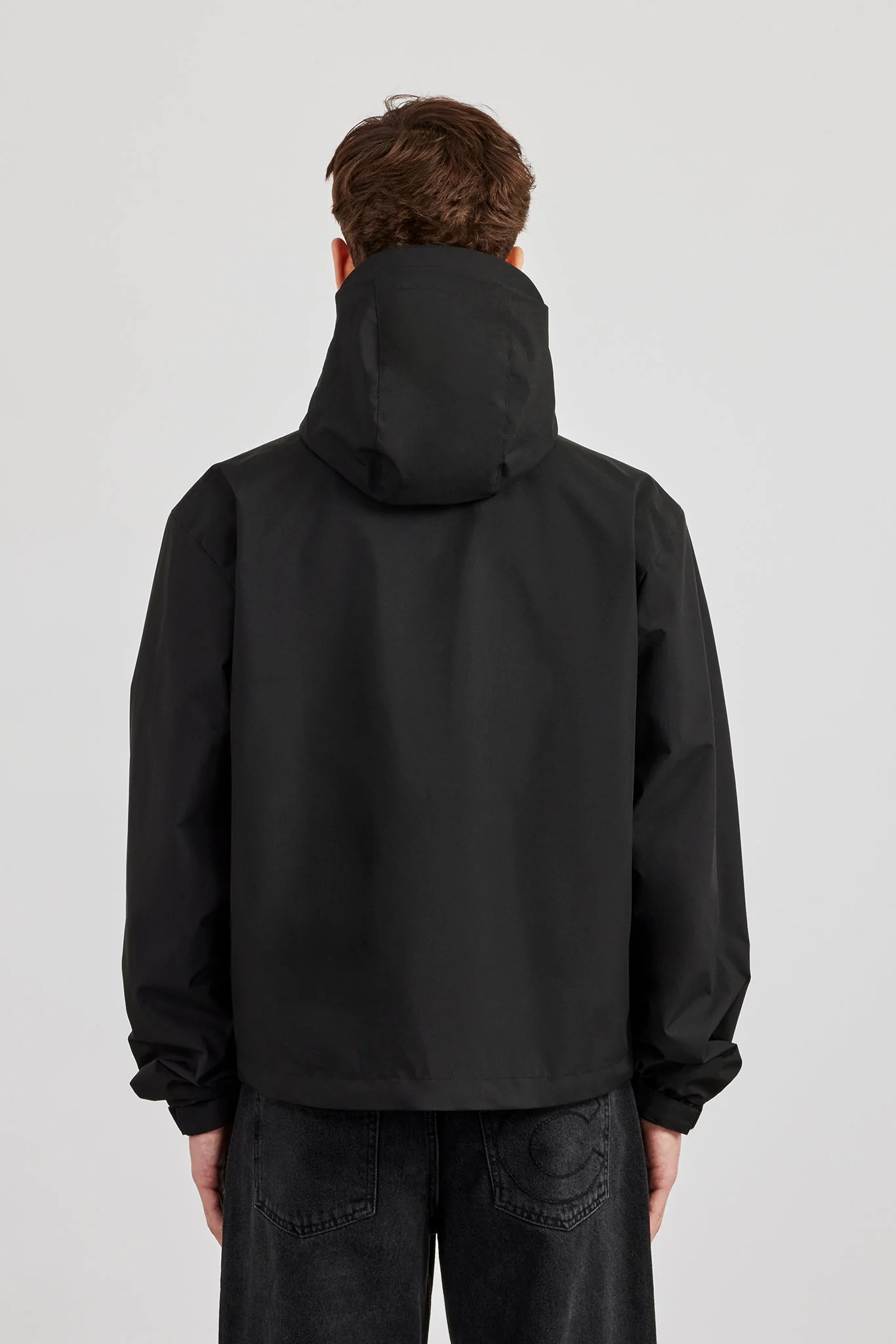Nylon Track Jacket - Black - Image 4