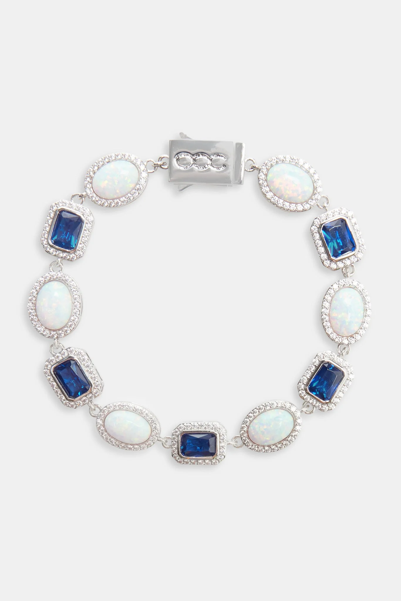 Opal & Blue Gemstone Chain & Bracelet - 10mm - Image 4
