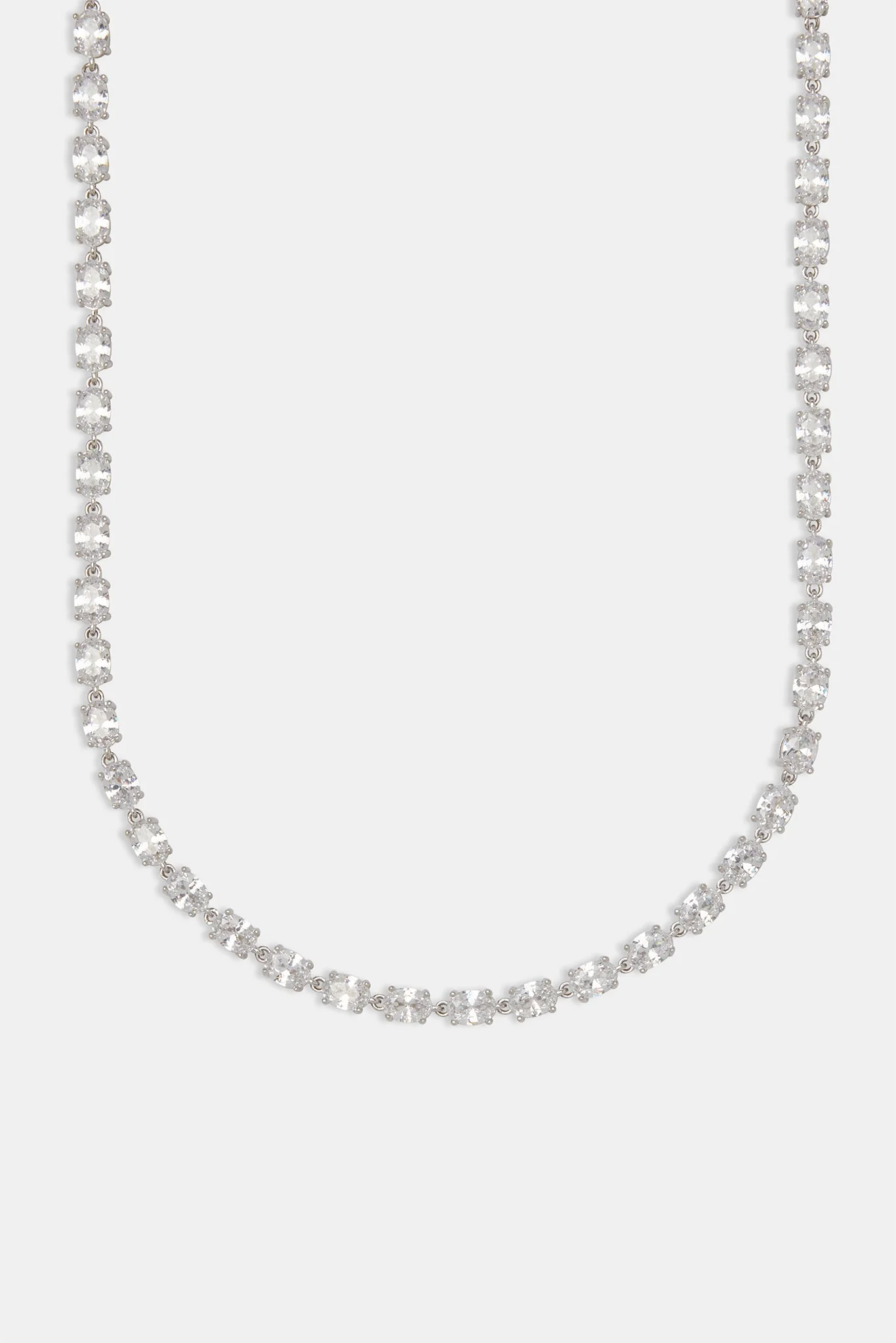 Oval CZ Tennis Chain - 6mm - Image 2