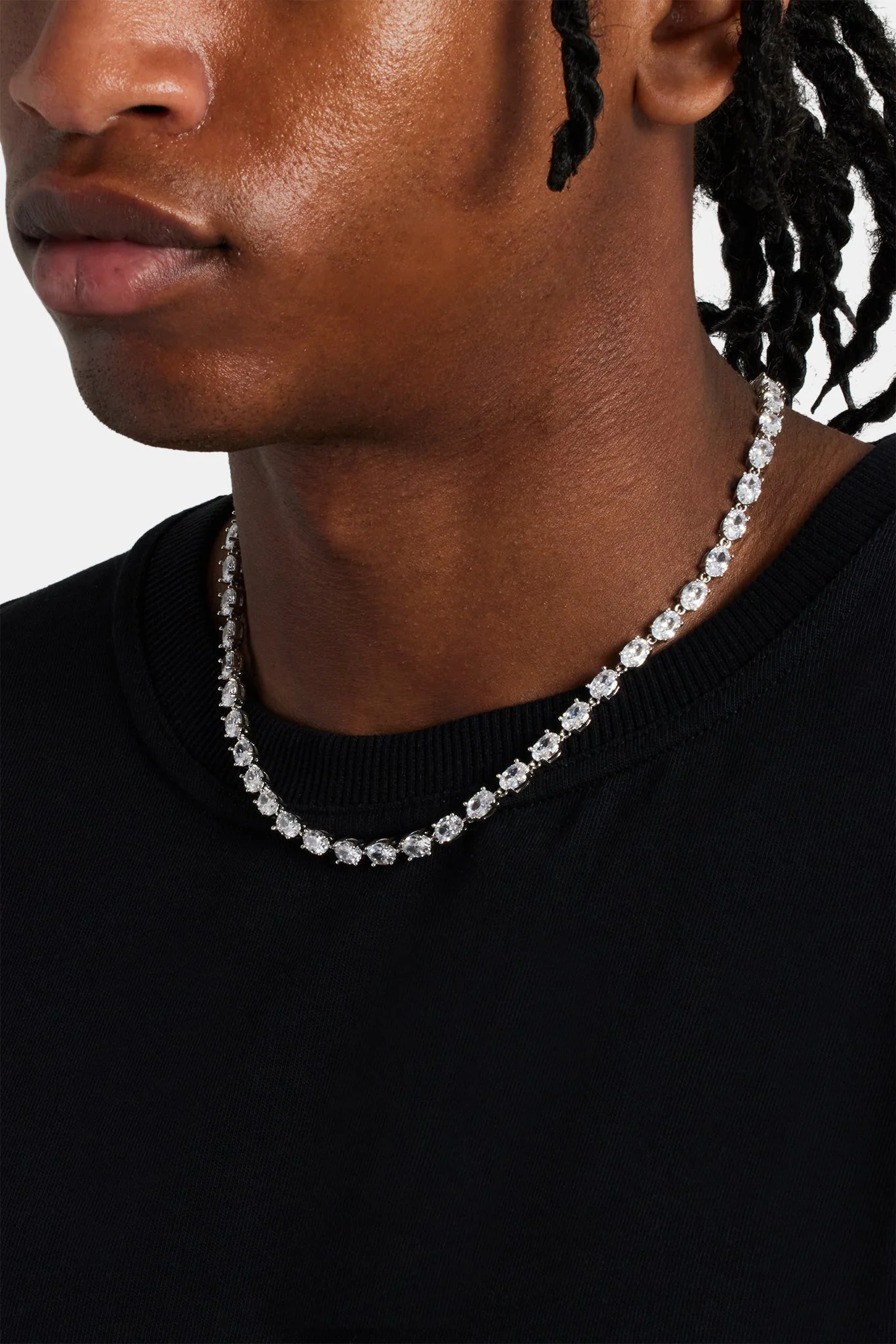 Oval CZ Tennis Chain - 6mm - Image 3