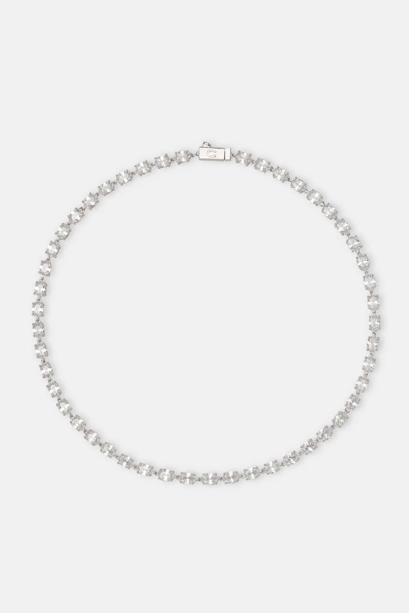 Oval CZ Tennis Chain - 6mm - Image 4