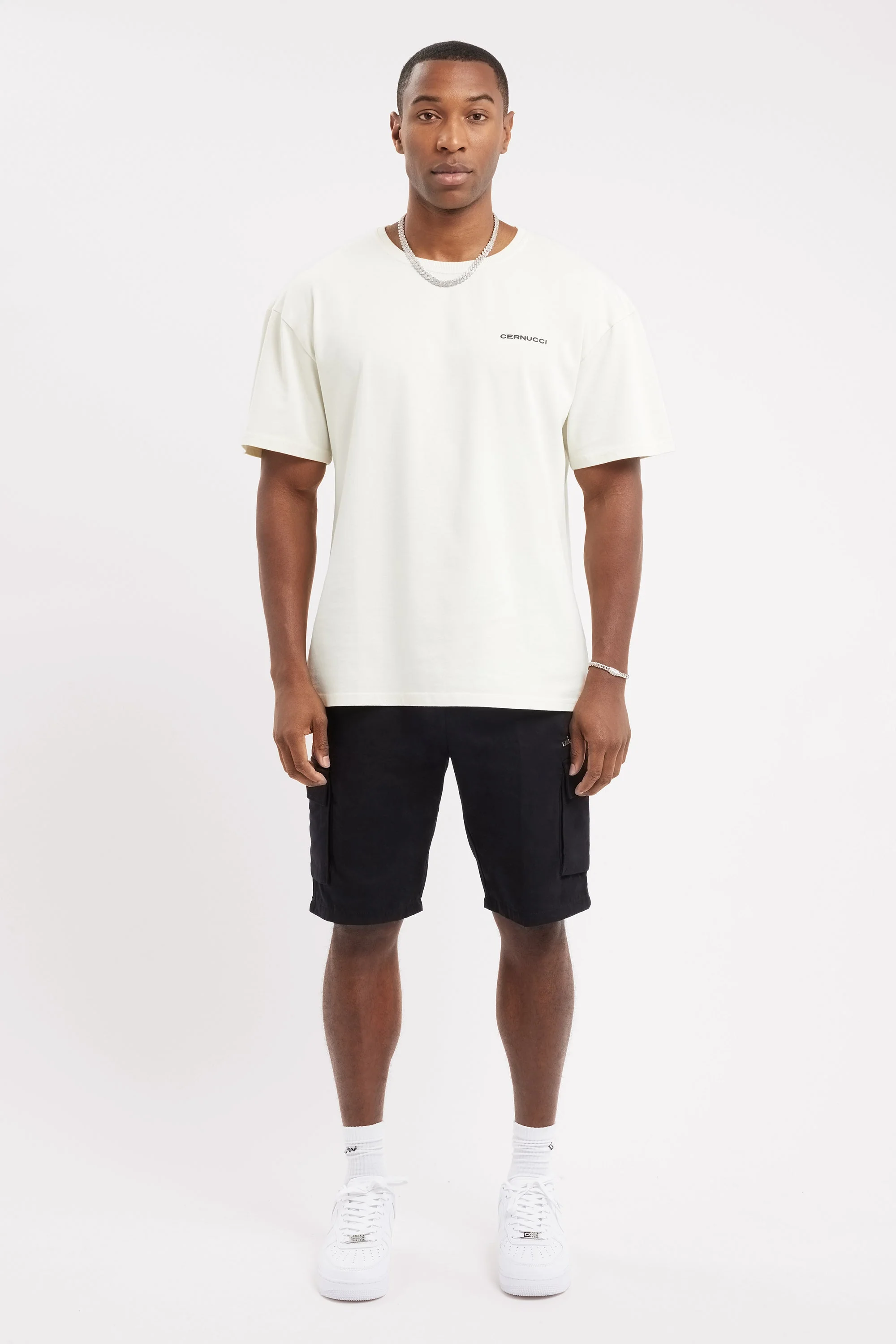 Oversized Palm T-Shirt - Cream - Image 3