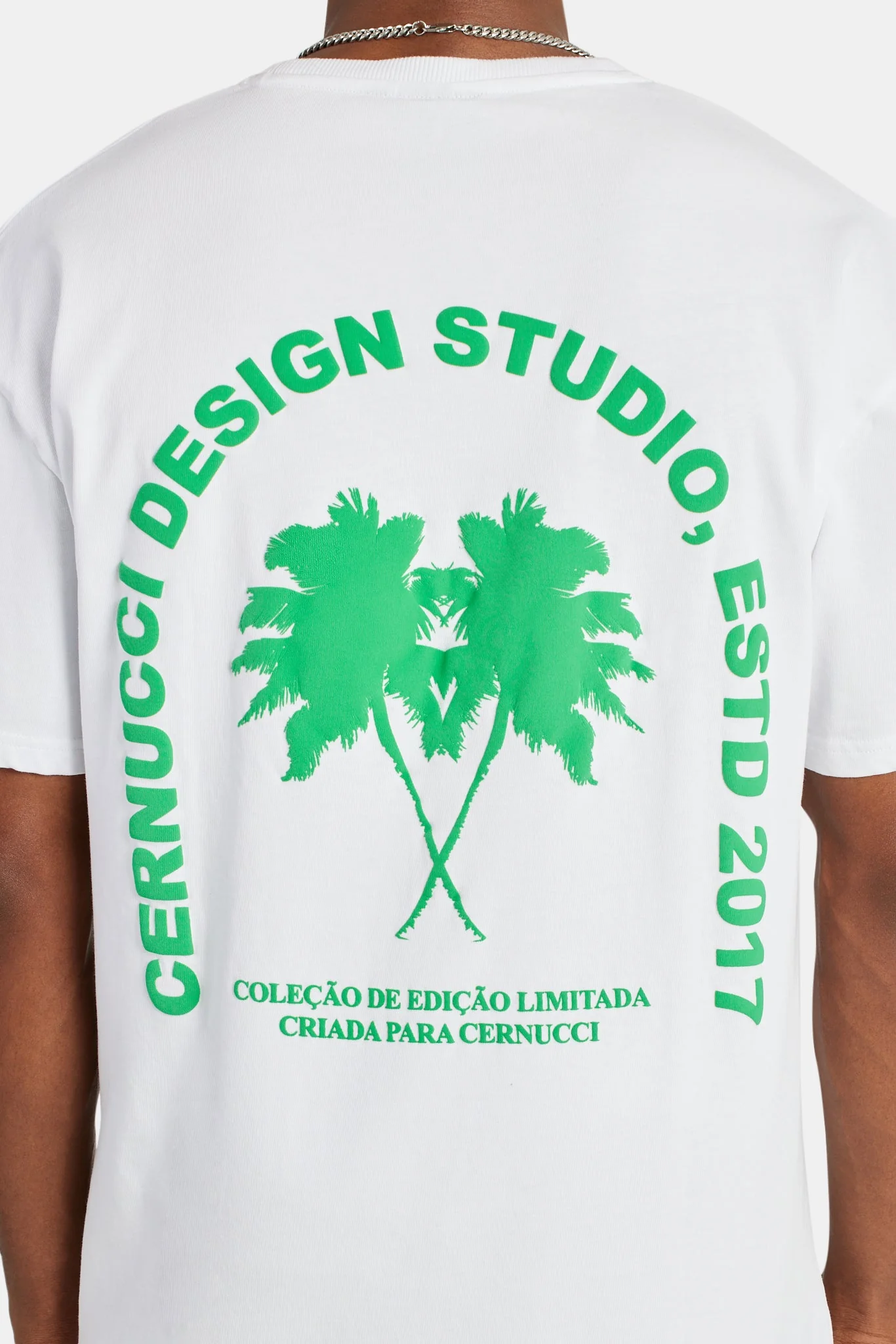 Oversized Palm T-Shirt - White - Image 4