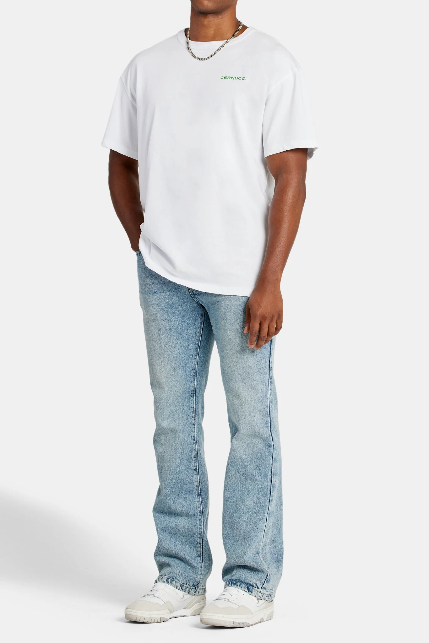 Oversized Palm T-Shirt - White - Image 5
