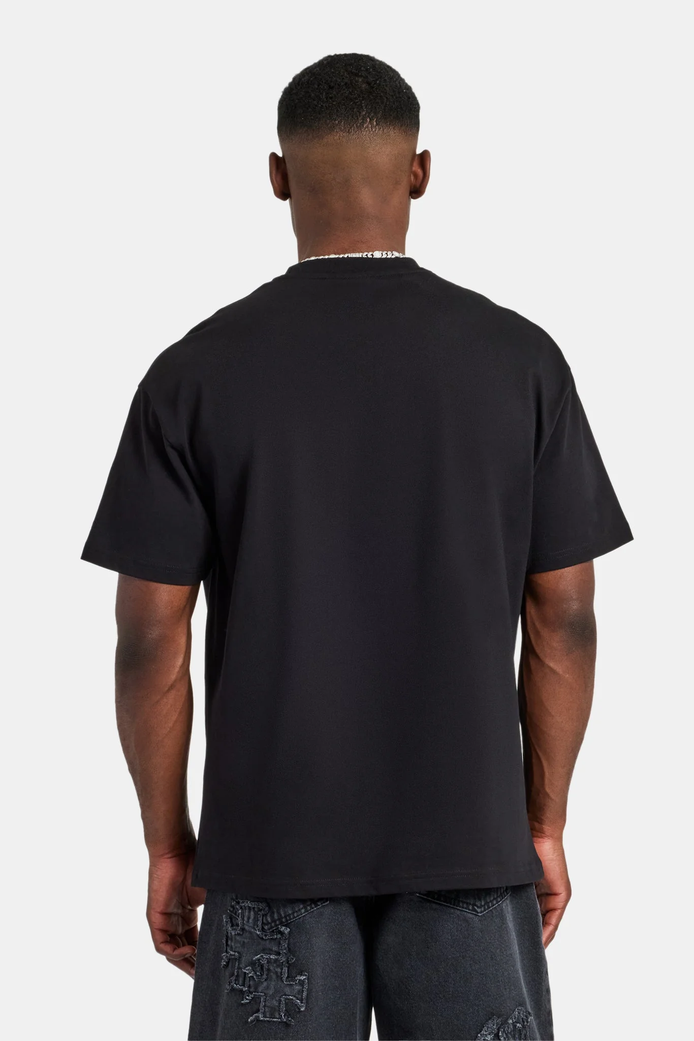 Palm Springs Graphic Oversized T-Shirt - Black - Image 4