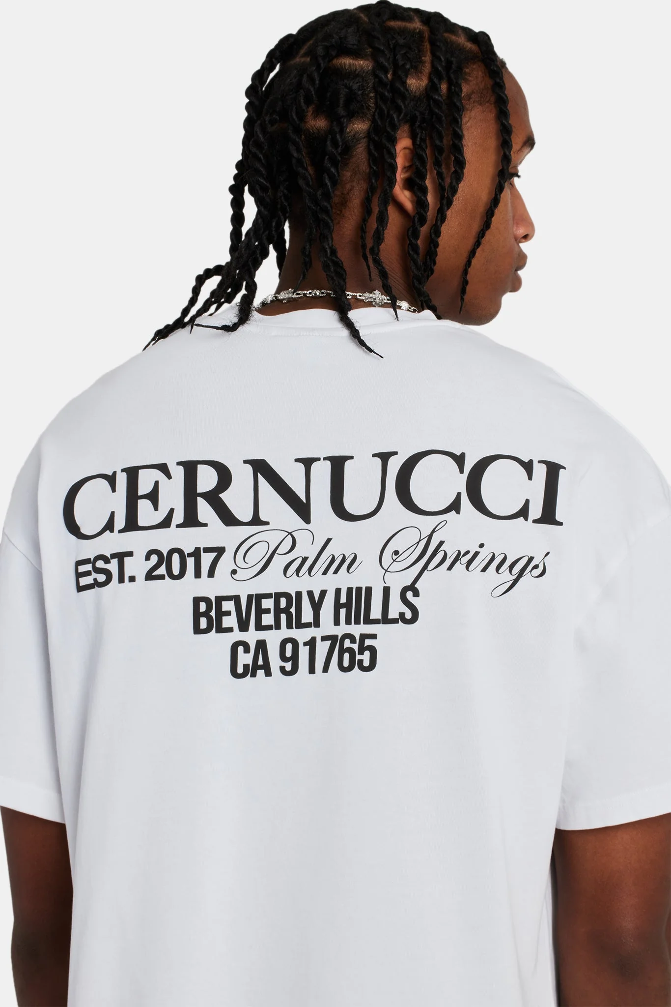 Palm Springs Oversized T-Shirt - White - Image 4