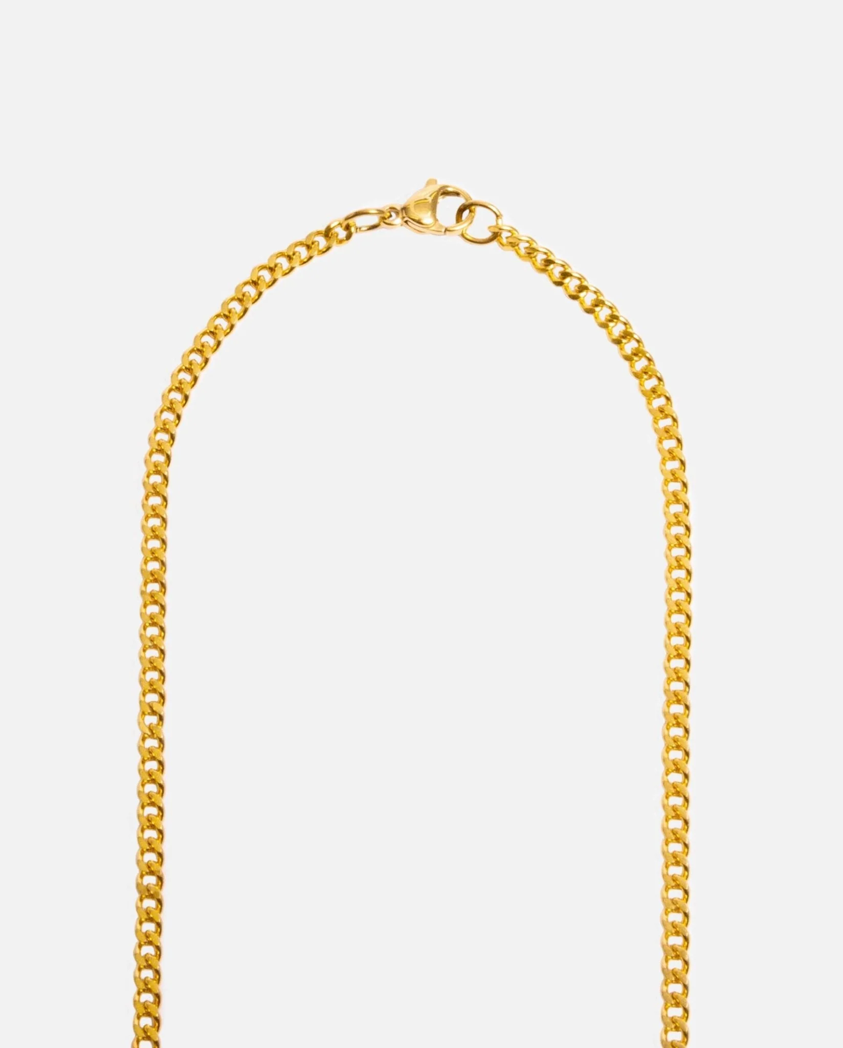 Paper Clip Necklace - Gold - 3mm - Image 3