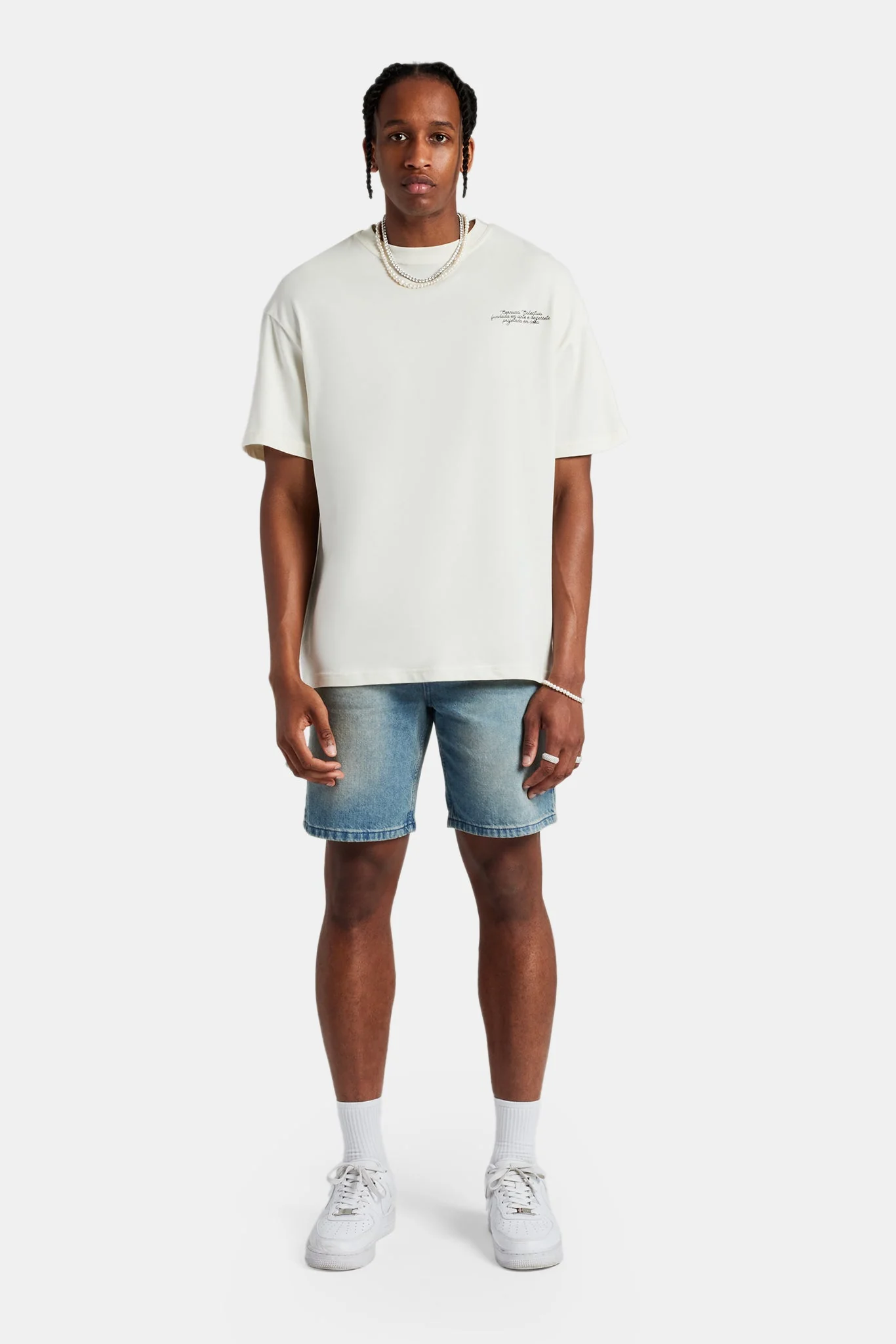 Paraiso Graphic Oversized T-Shirt - Off White - Image 3