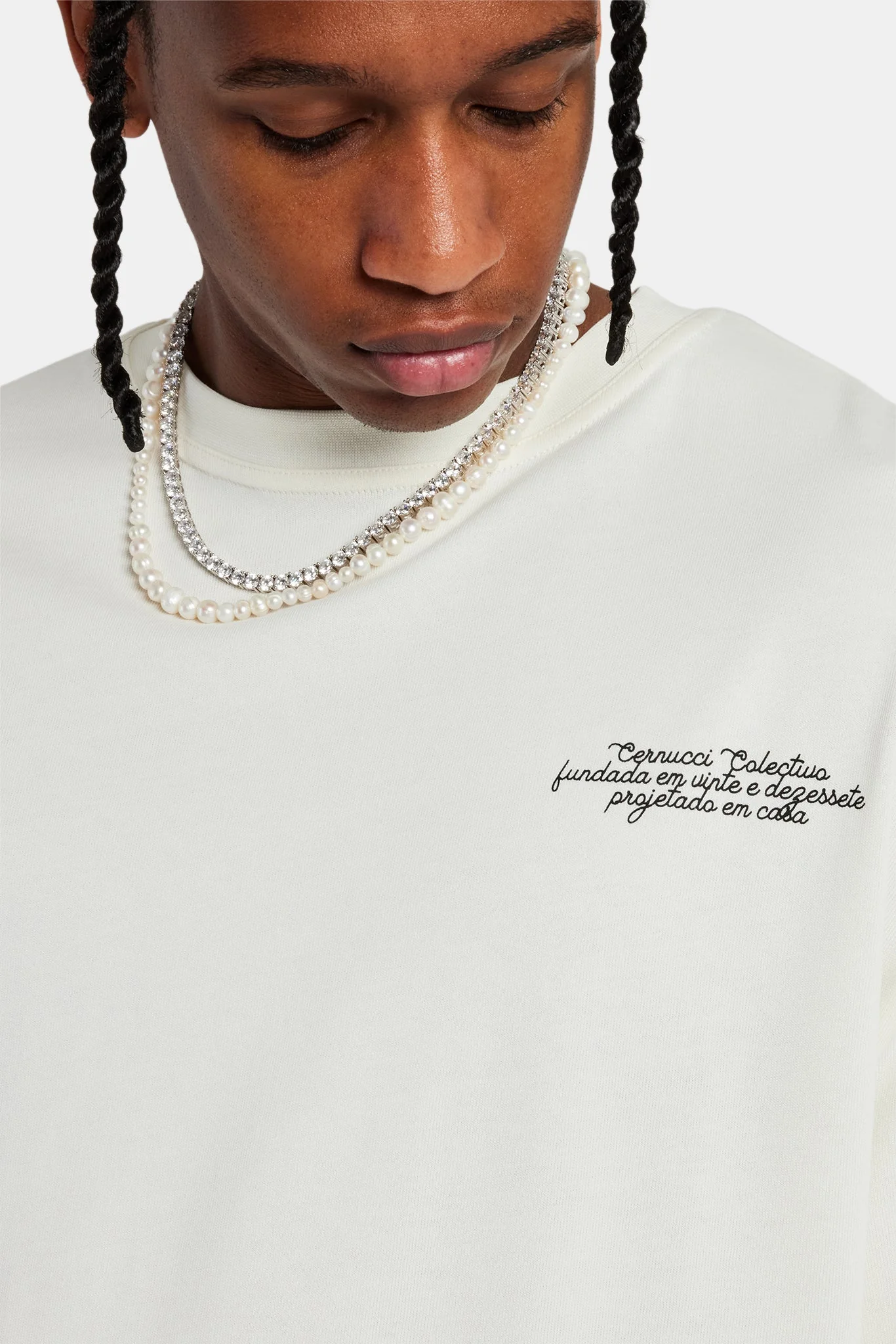 Paraiso Graphic Oversized T-Shirt - Off White - Image 4