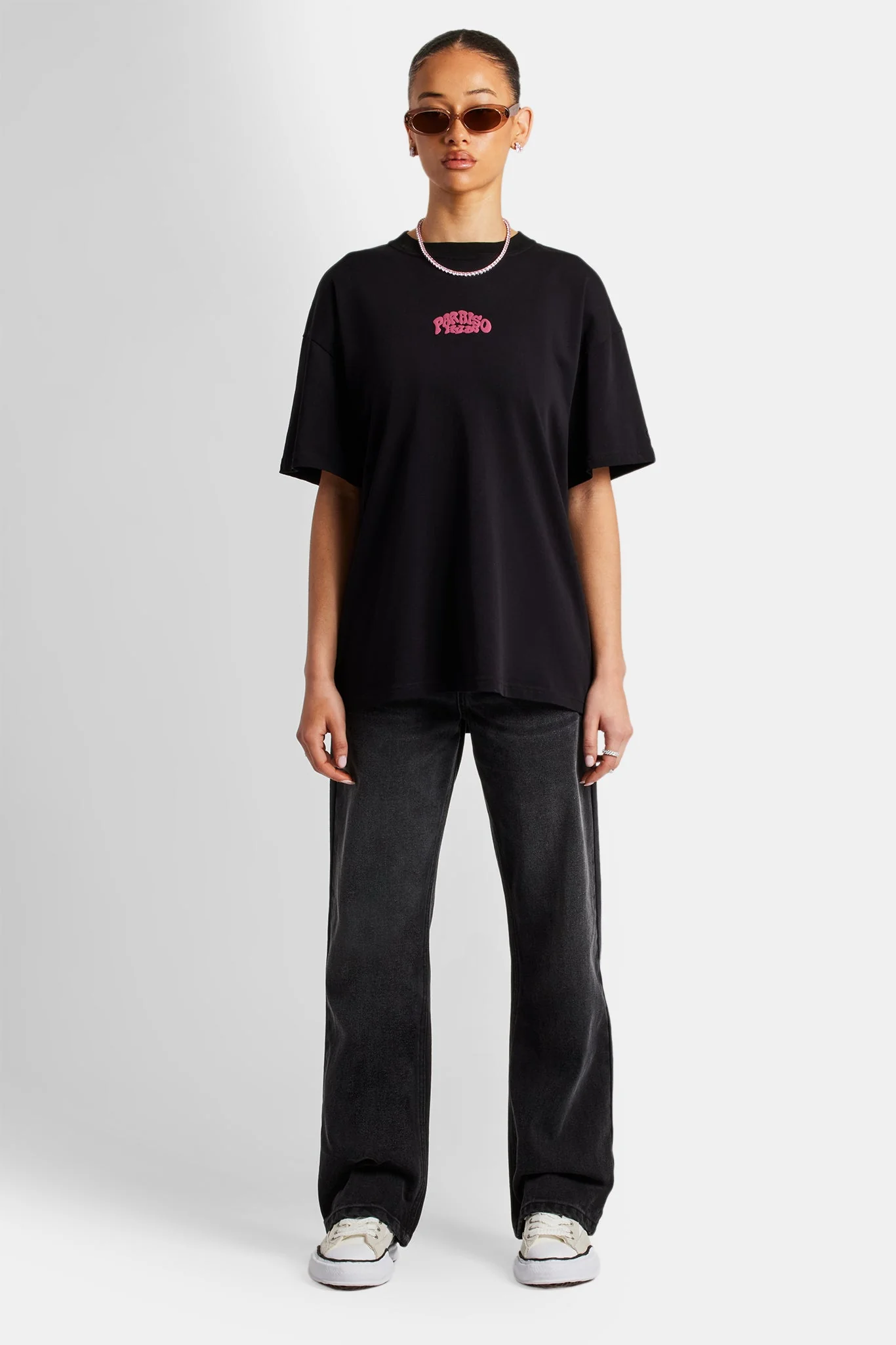 Paraiso Hills Palm Oversized T-Shirt - Black - Image 8